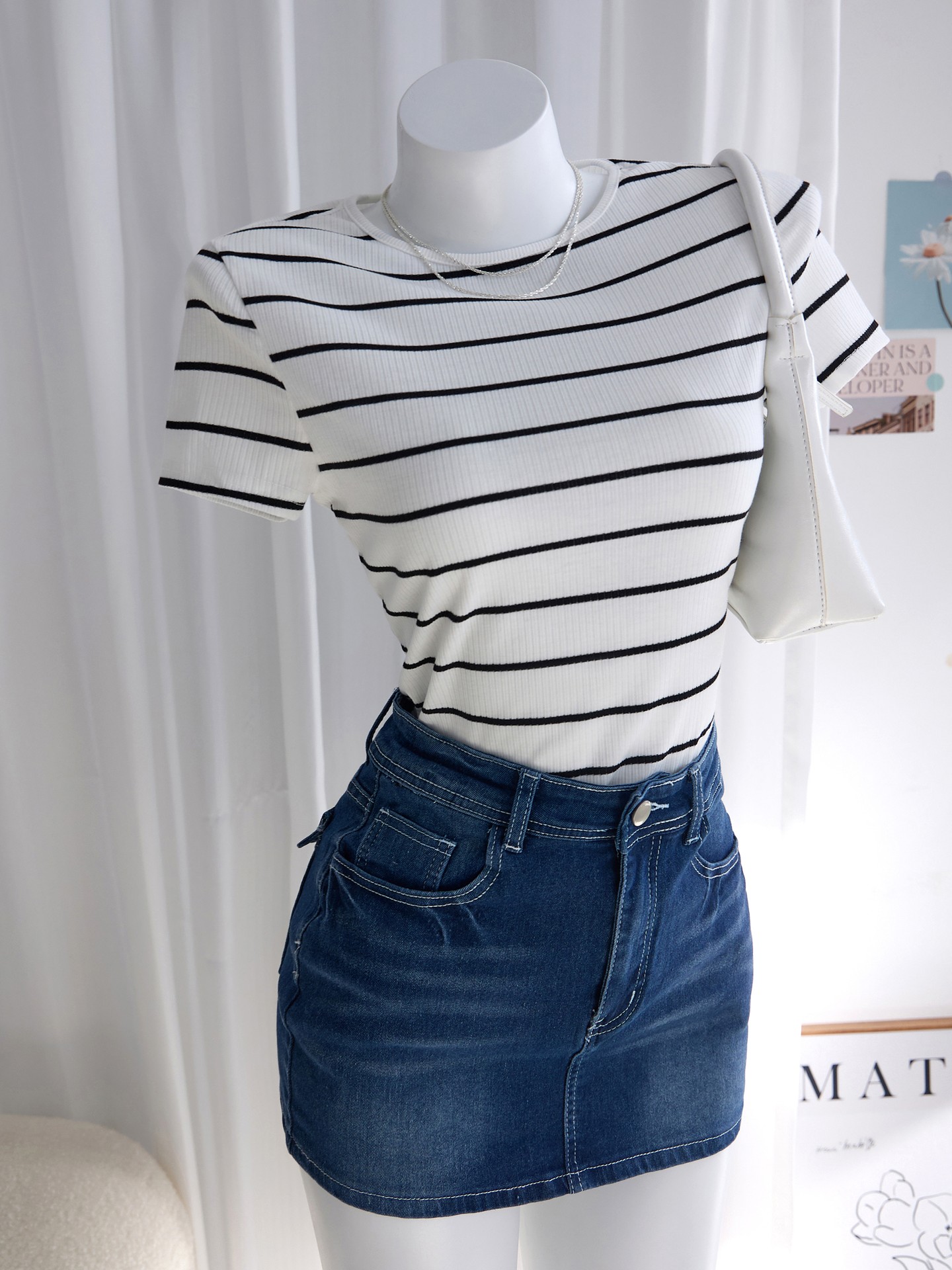 Classic Ribbed Striped T-Shirts