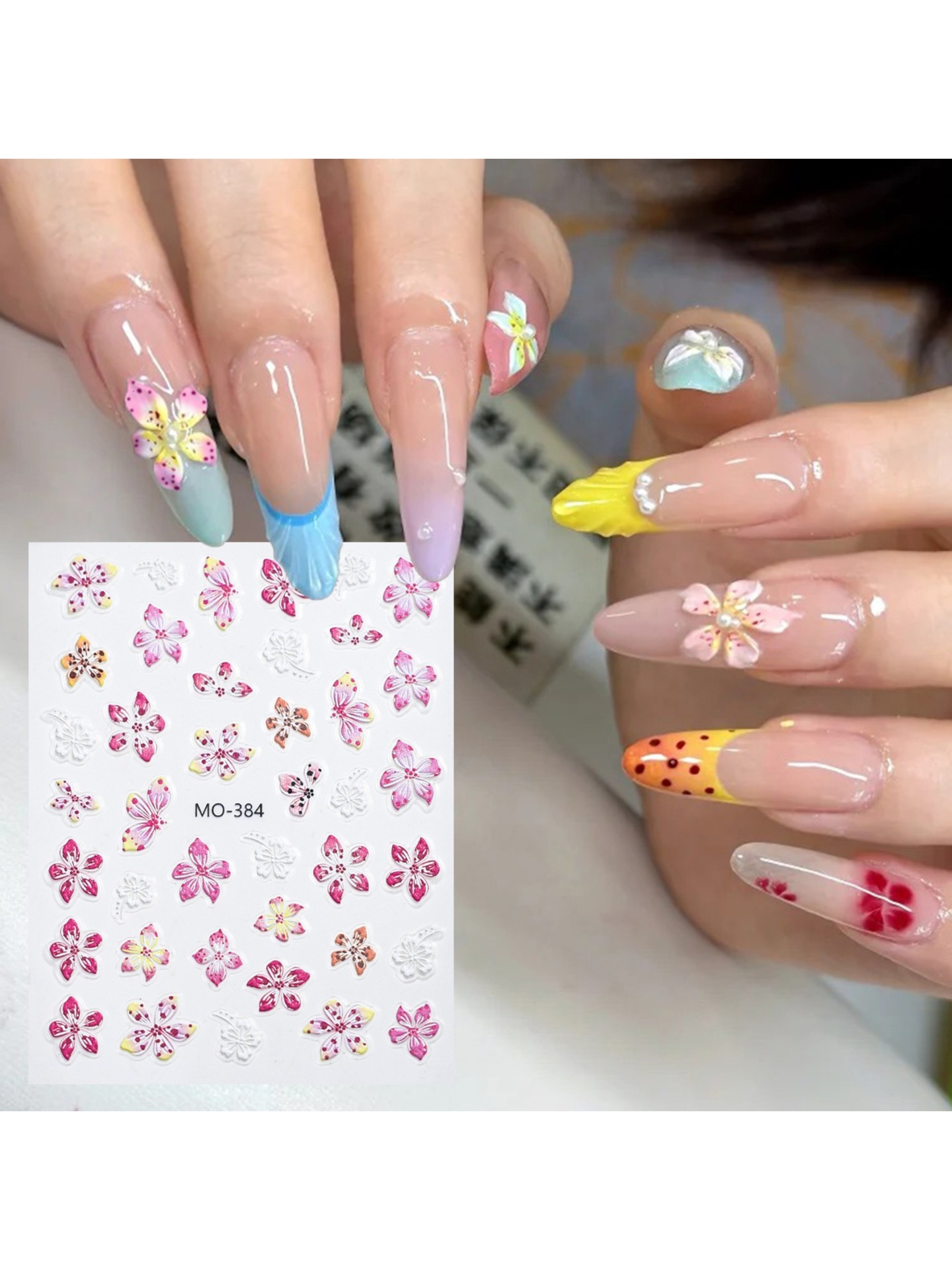 3D Flowers Nail And Body Art