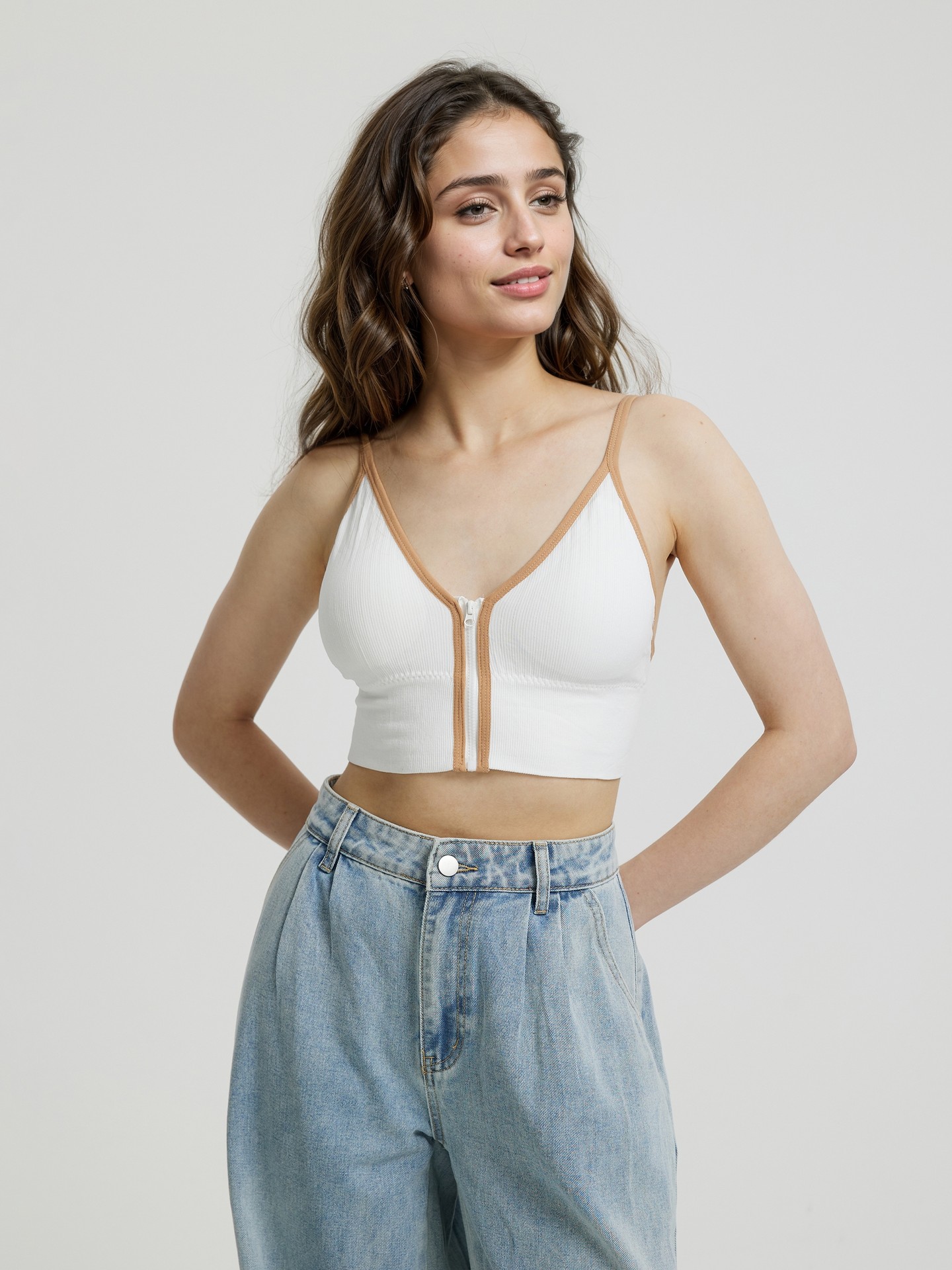 Contrast Stitch Freedom Bra