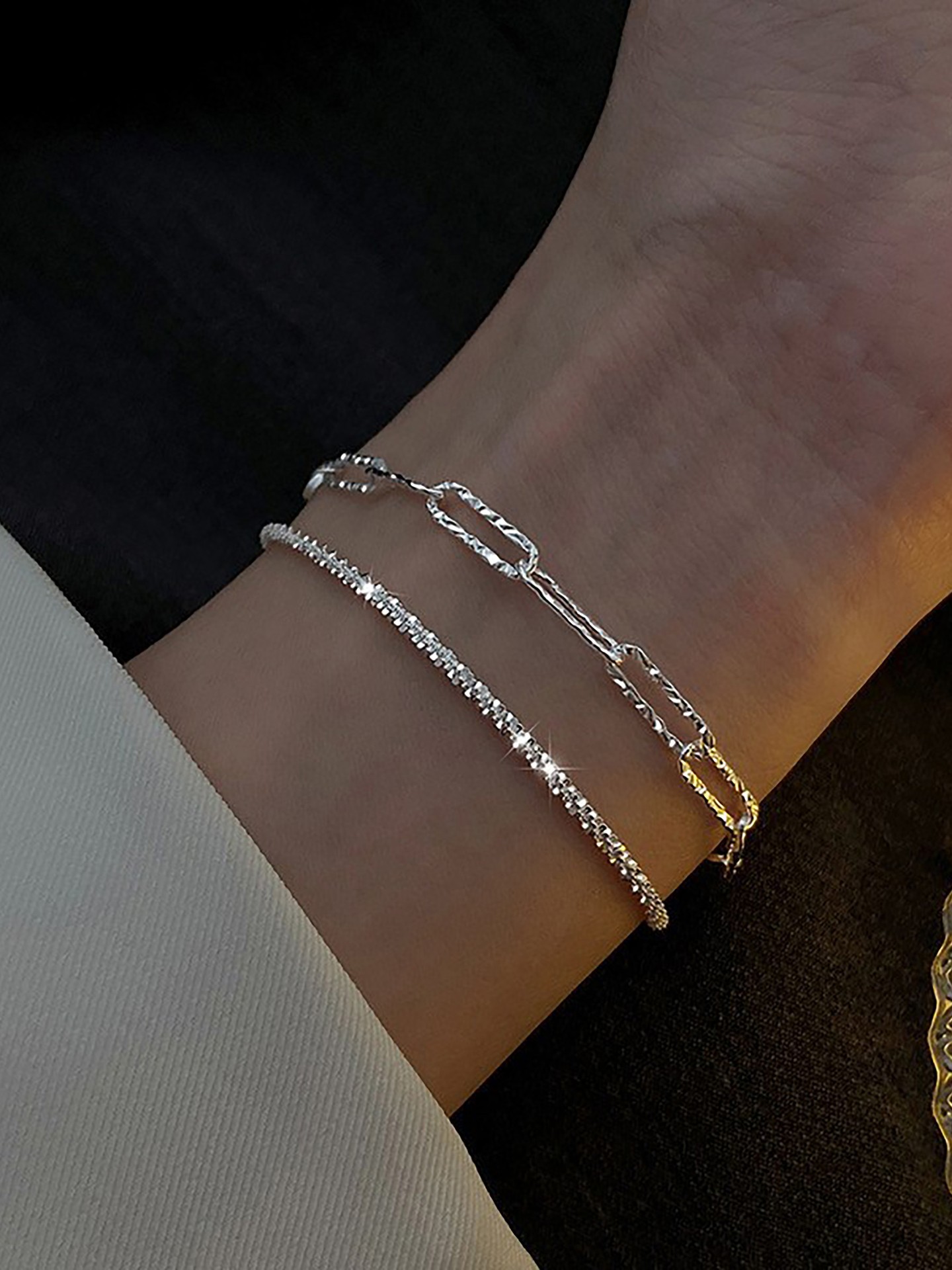 Rhinestone Bracelet Set