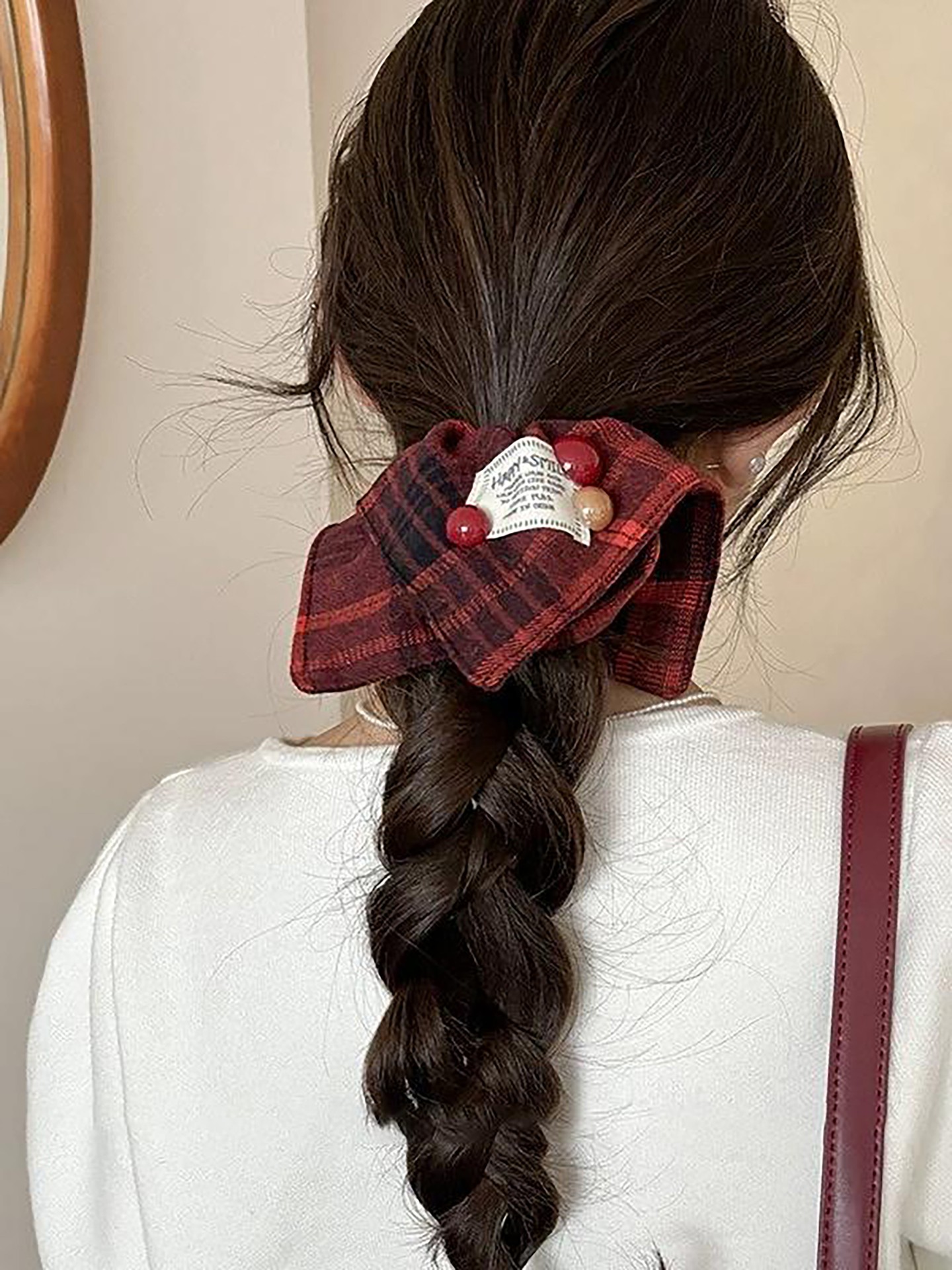Plaid Hair Tie