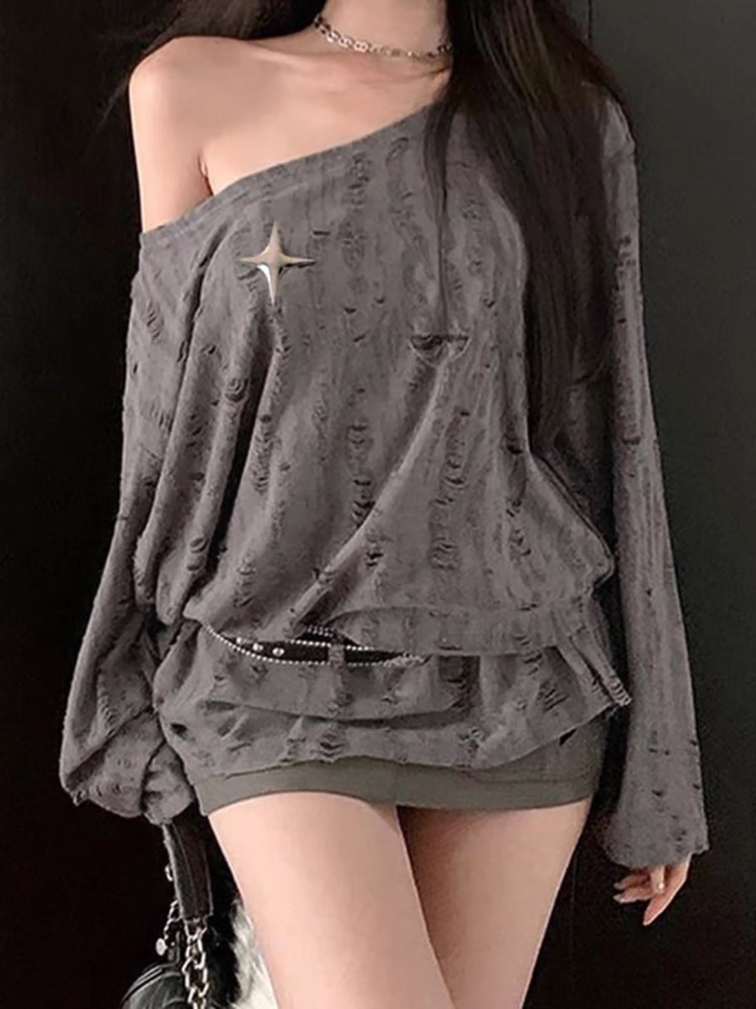 Ripped Pullover T-Shirt