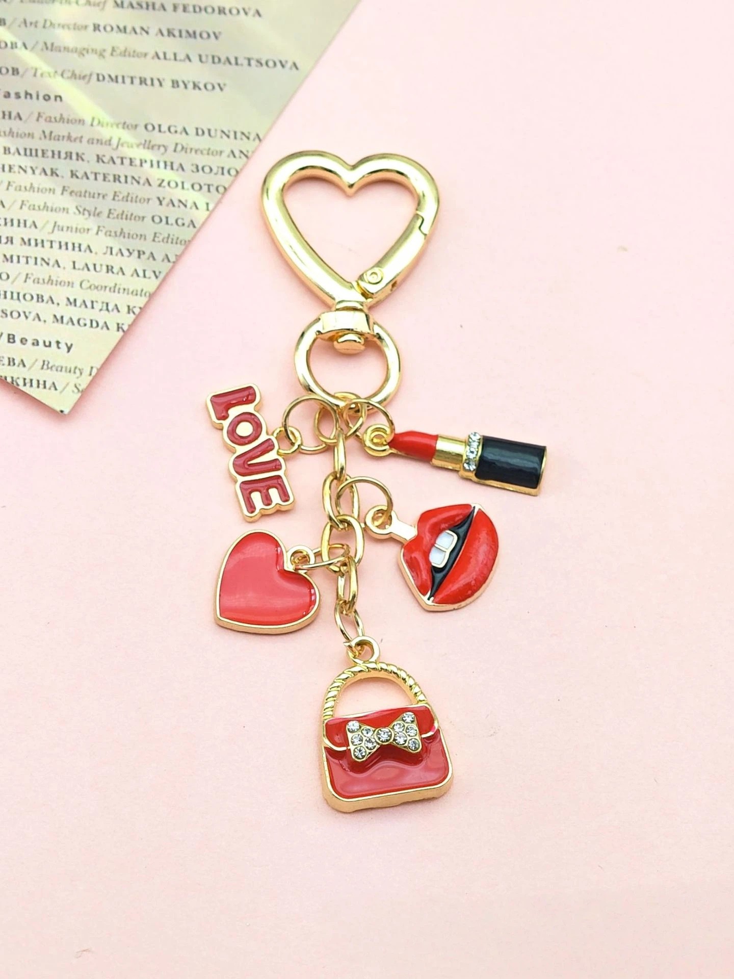 Rhinestone Bag Charm
