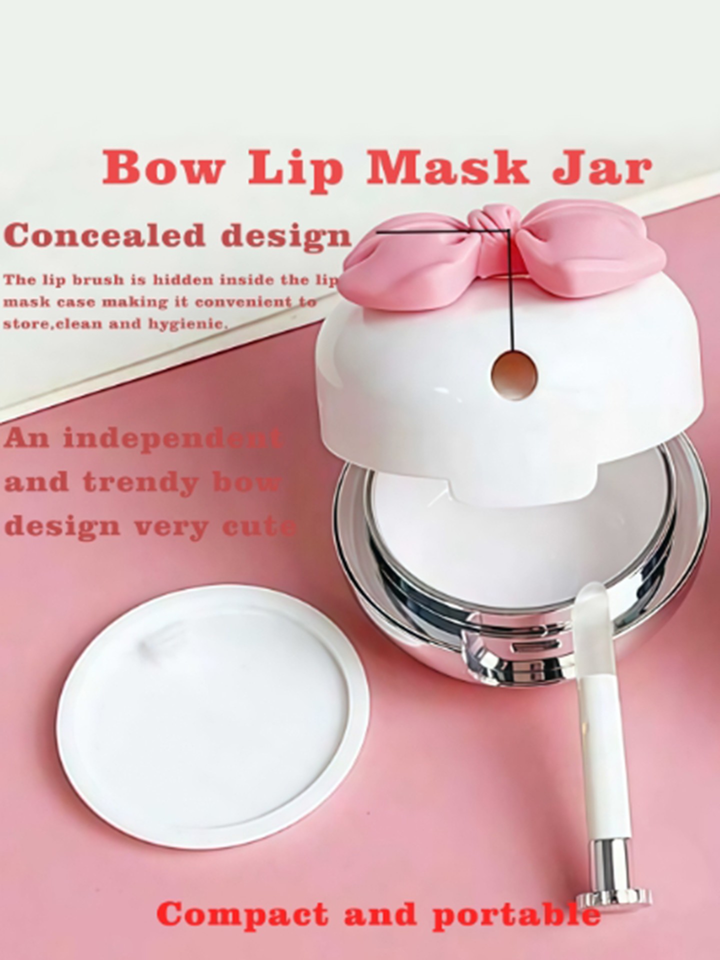 1Set Empty Bow Lips Balm Jar