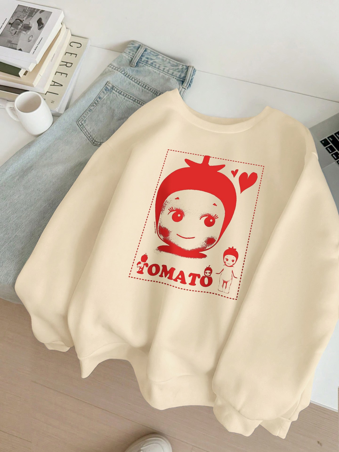 Feather Pullover Sweatshirt