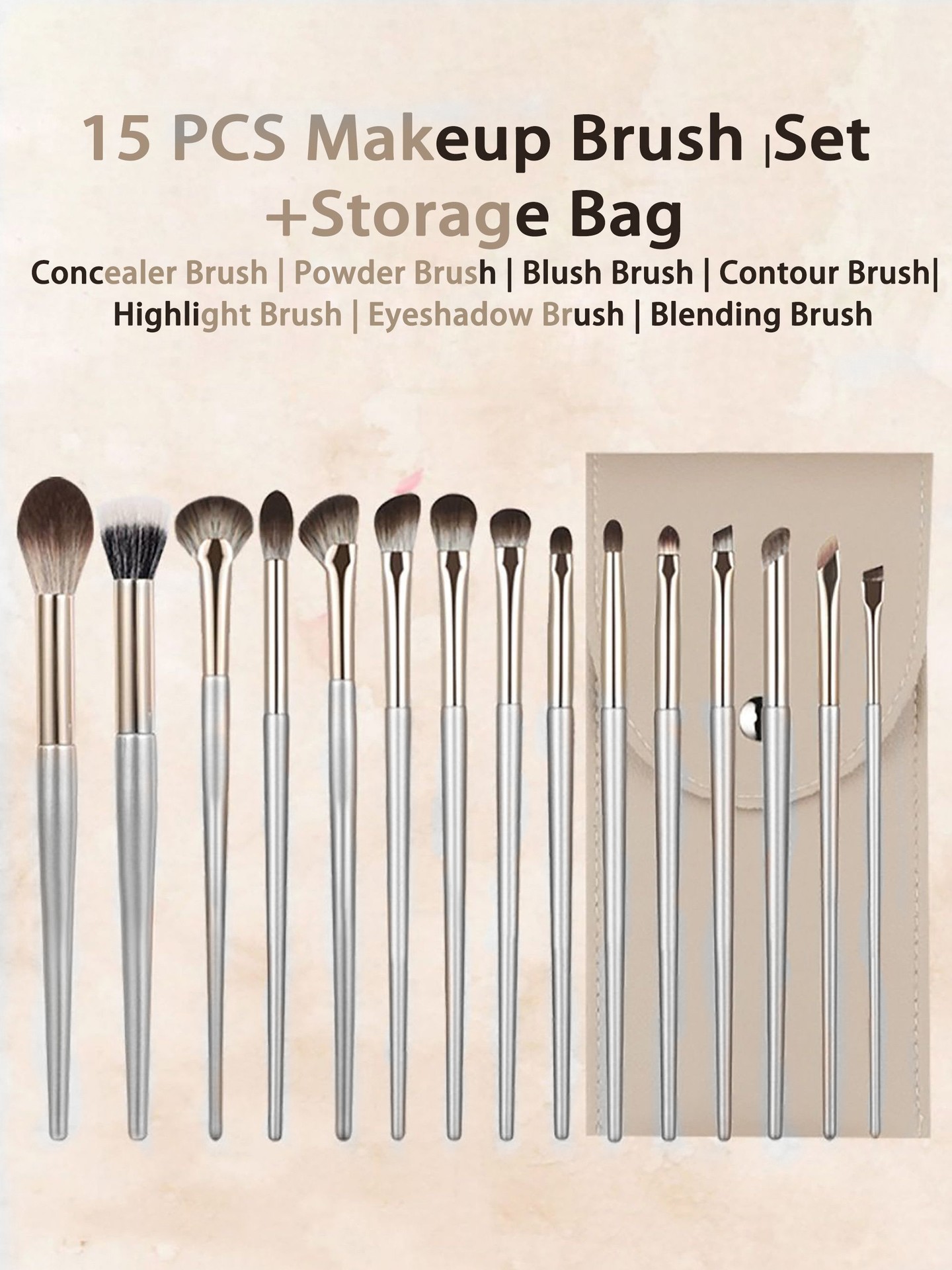 15pcs eye makeup Brush Set