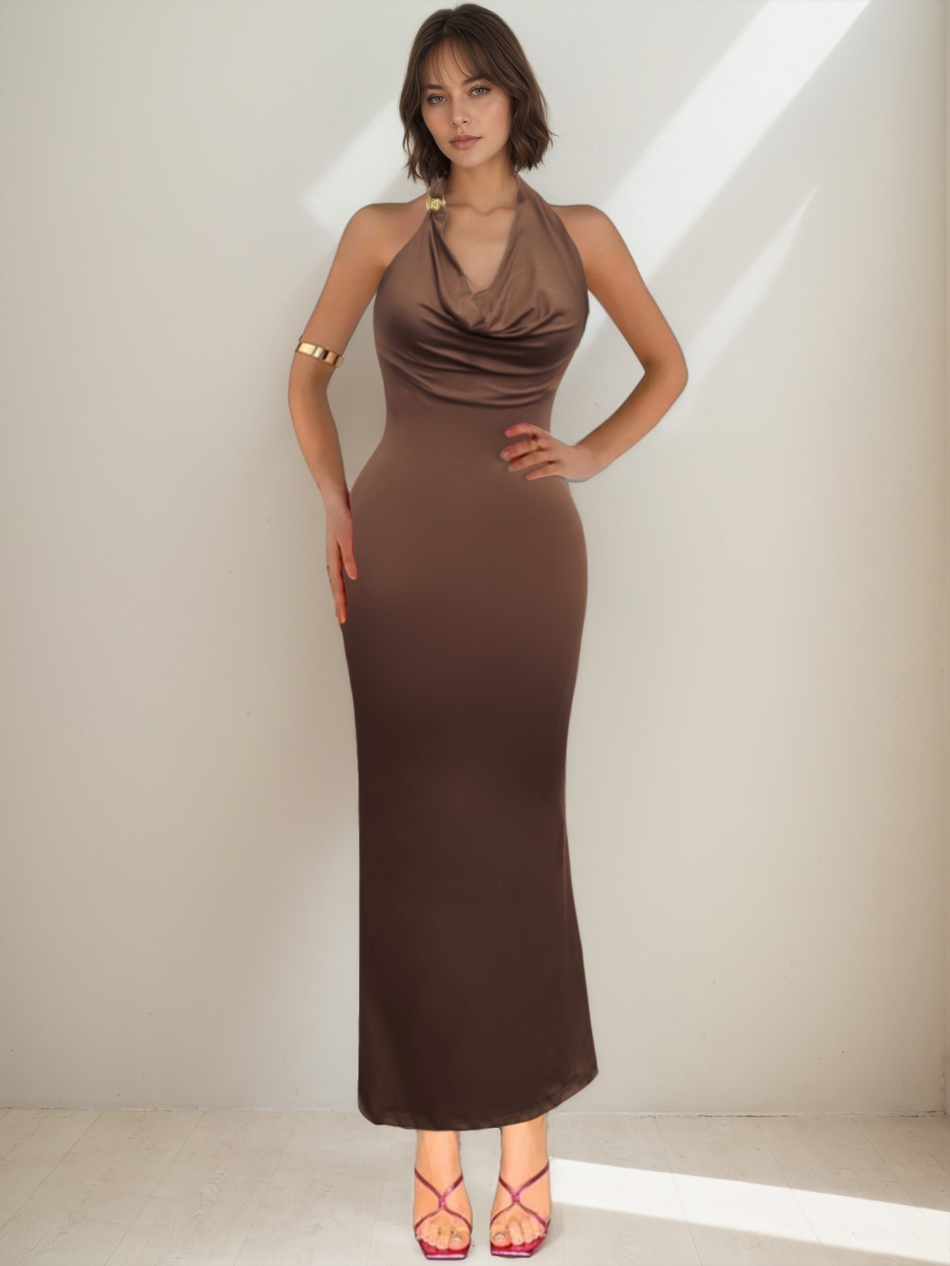 Draped Bodycon Dress