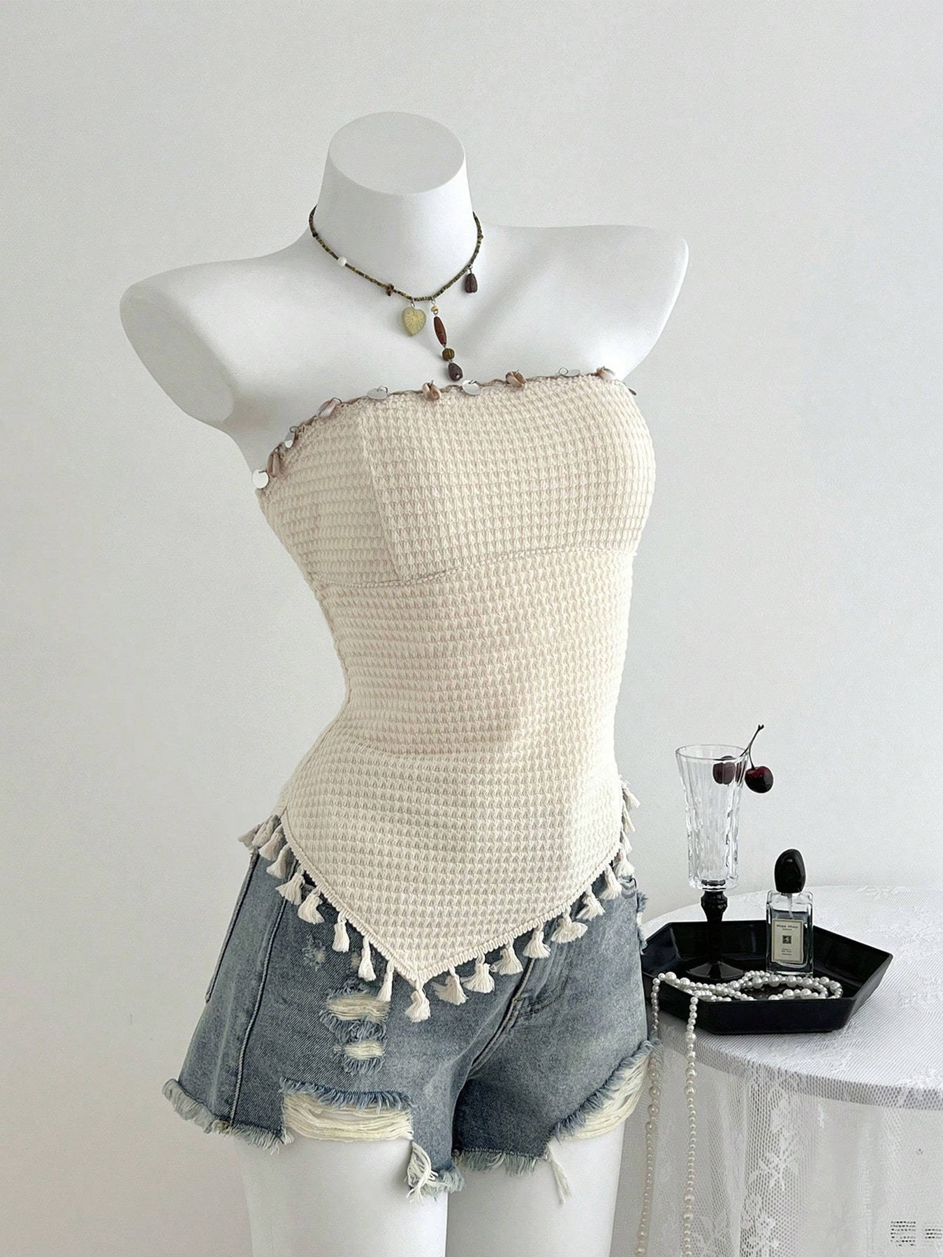 Fringed Tube Top