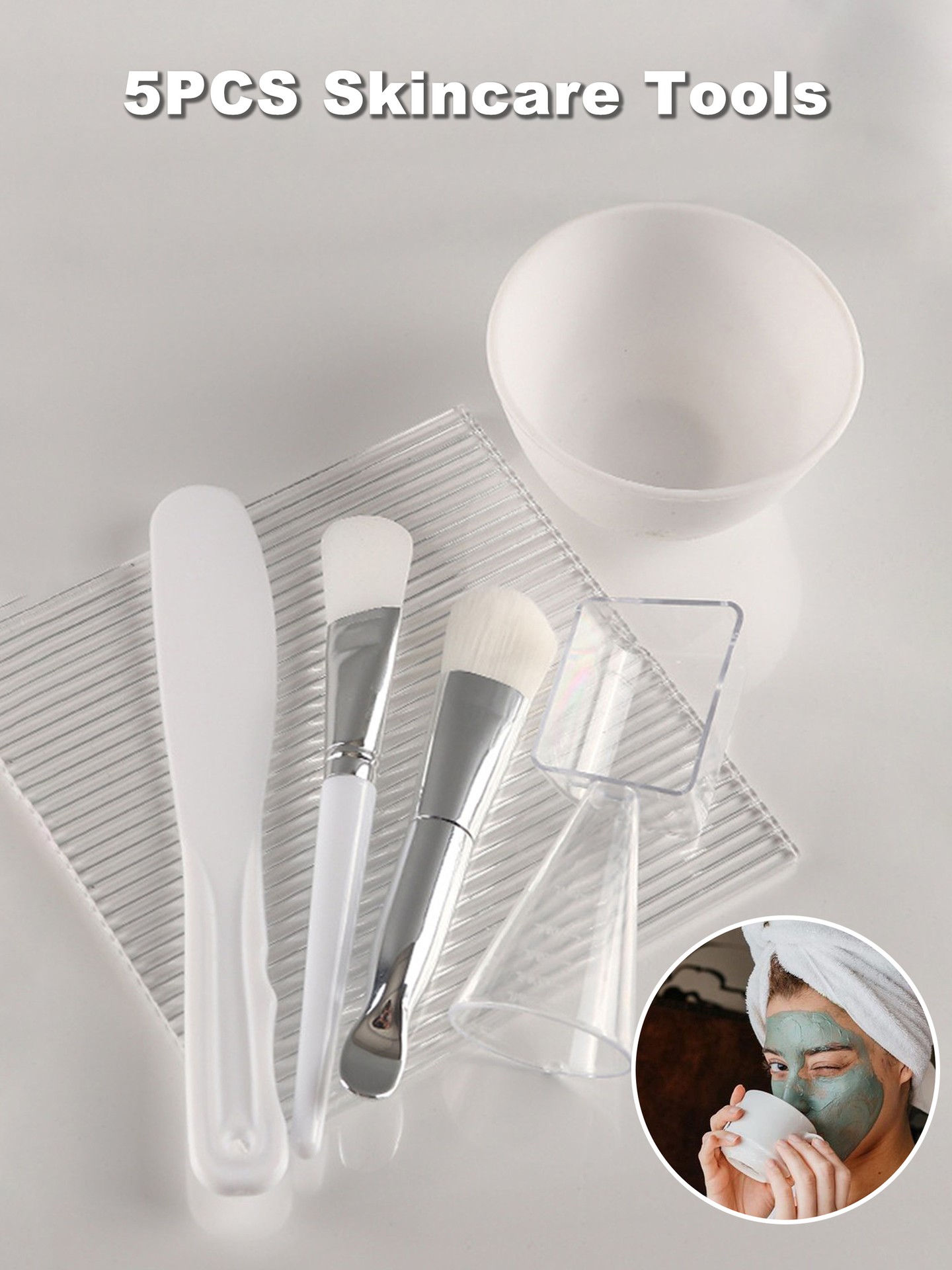 5pcs Skincare Mask Tool Set