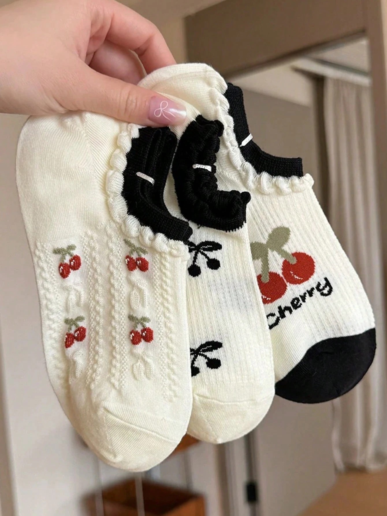 3Pairs Of Fruit Sock