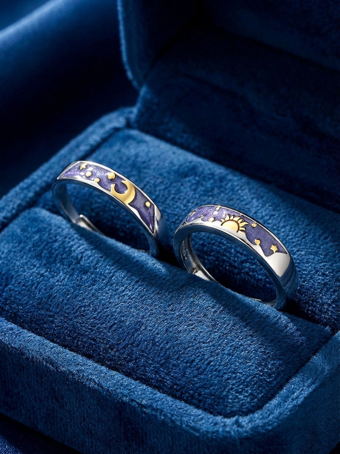 Moon Couple Ring