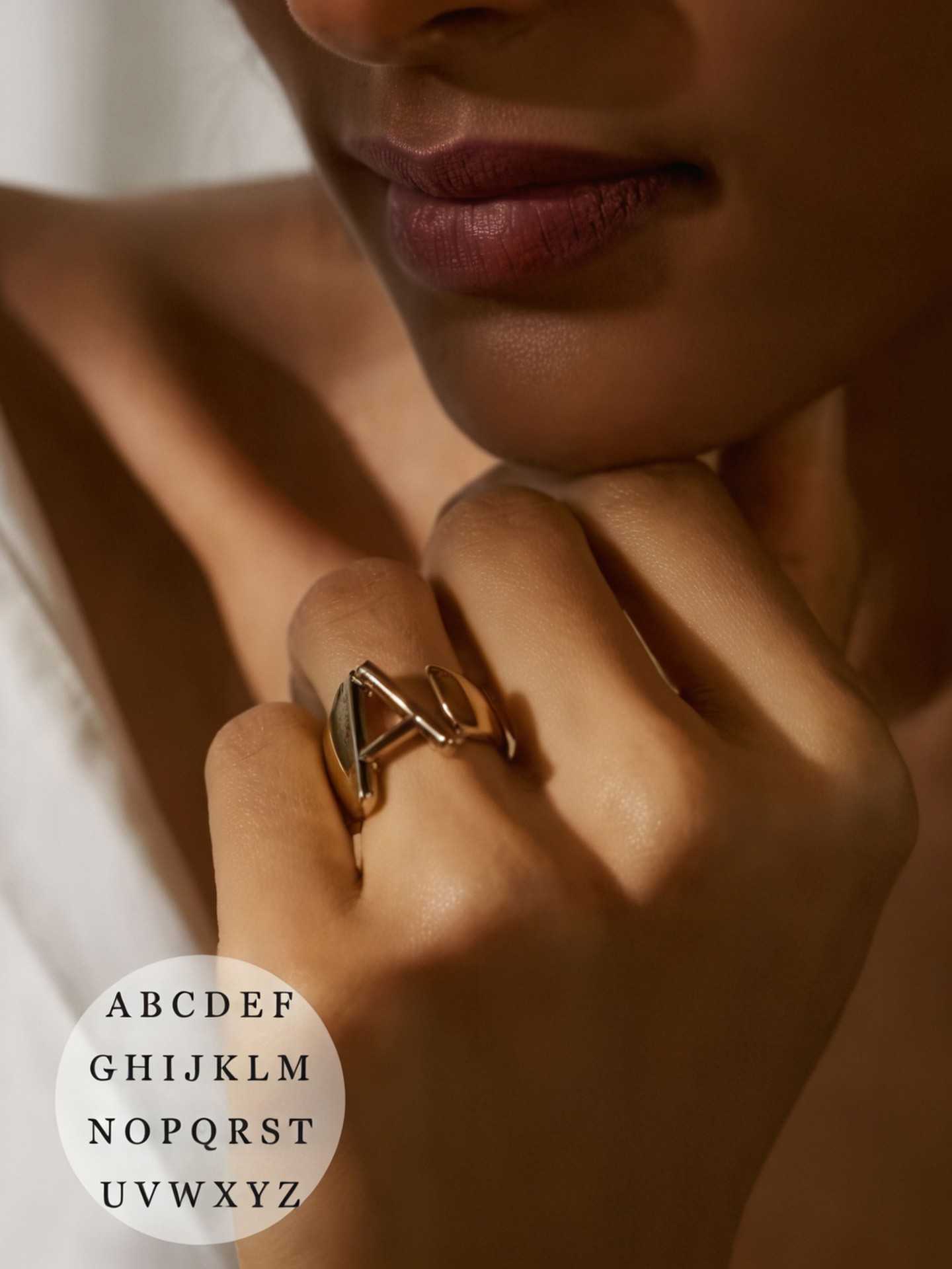 Alphabet Fashion Ring