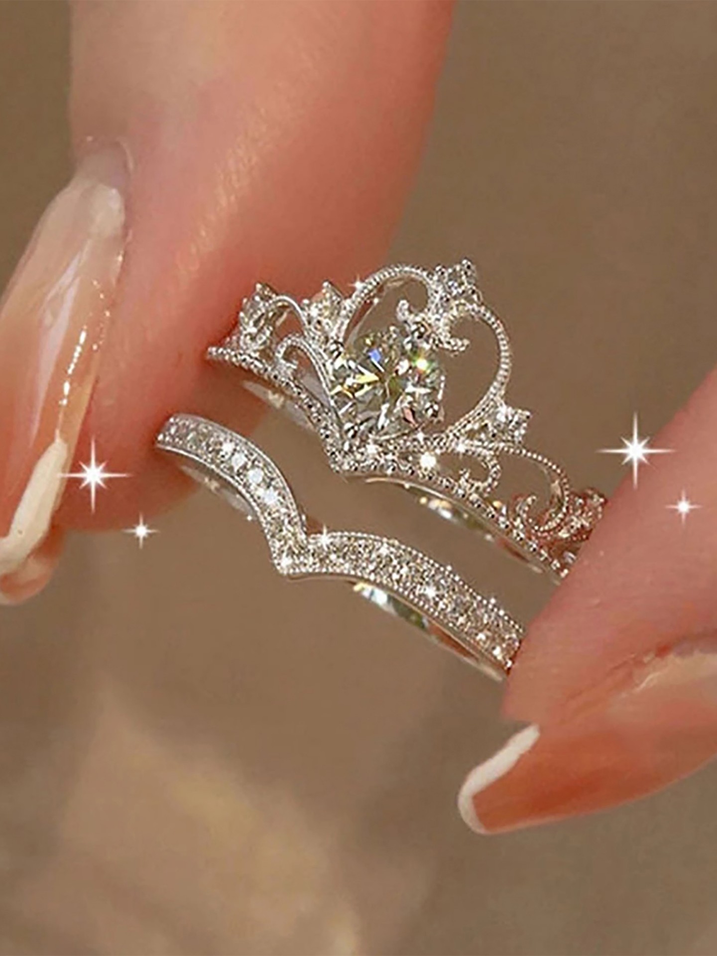 Crown Ring Set