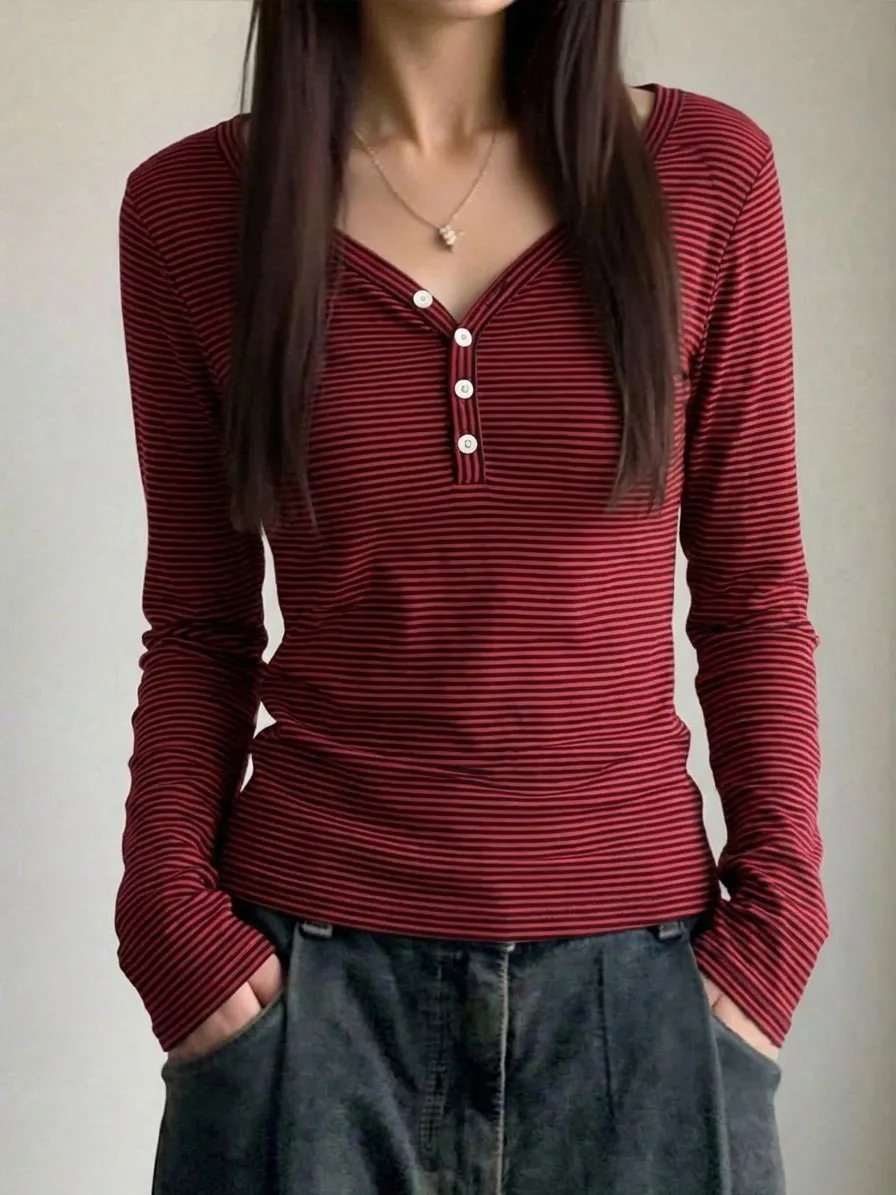 Button Pullover T-Shirt | Savana | Bestsellers