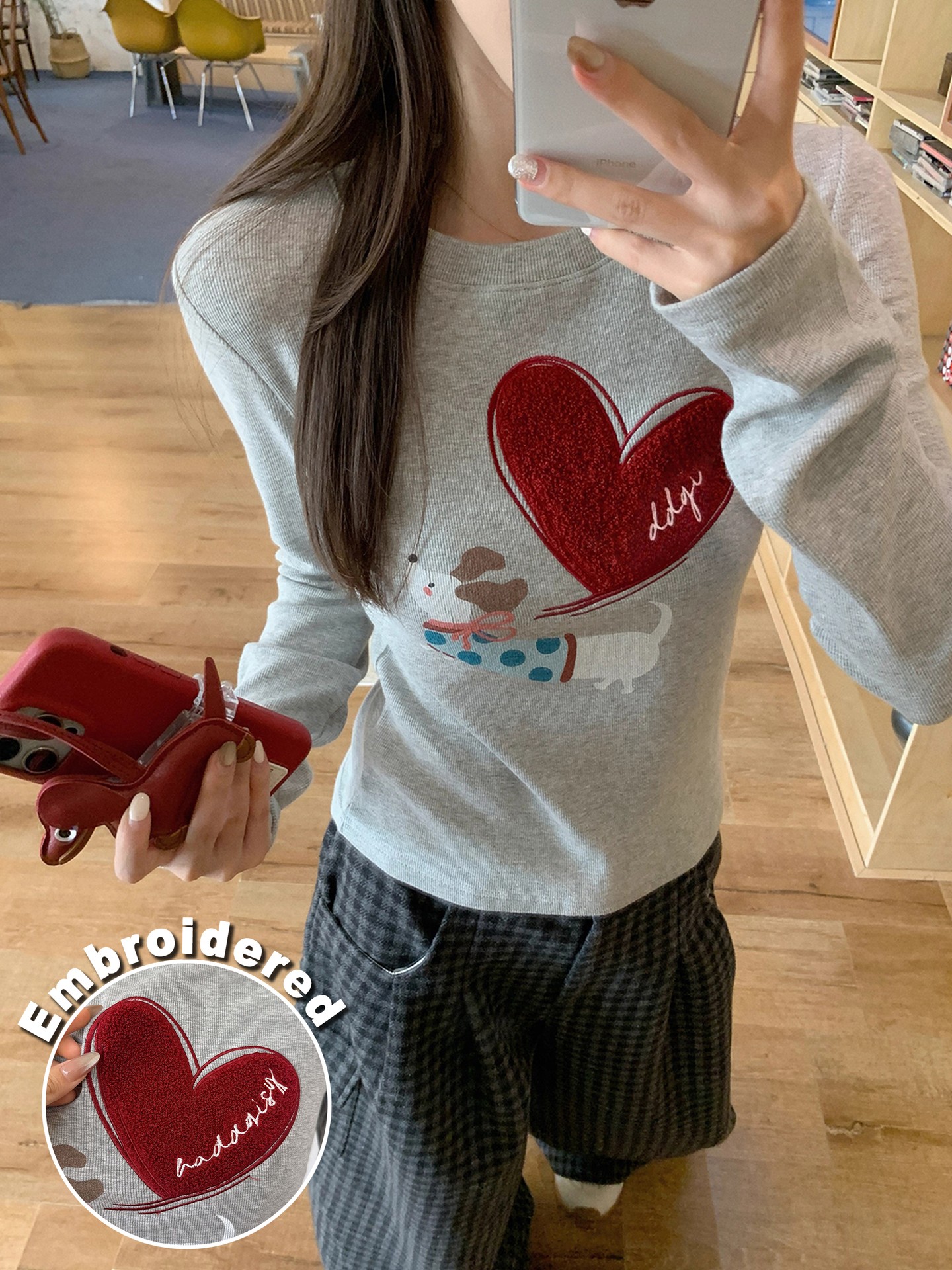 Appliquéd Pullover T-Shirt