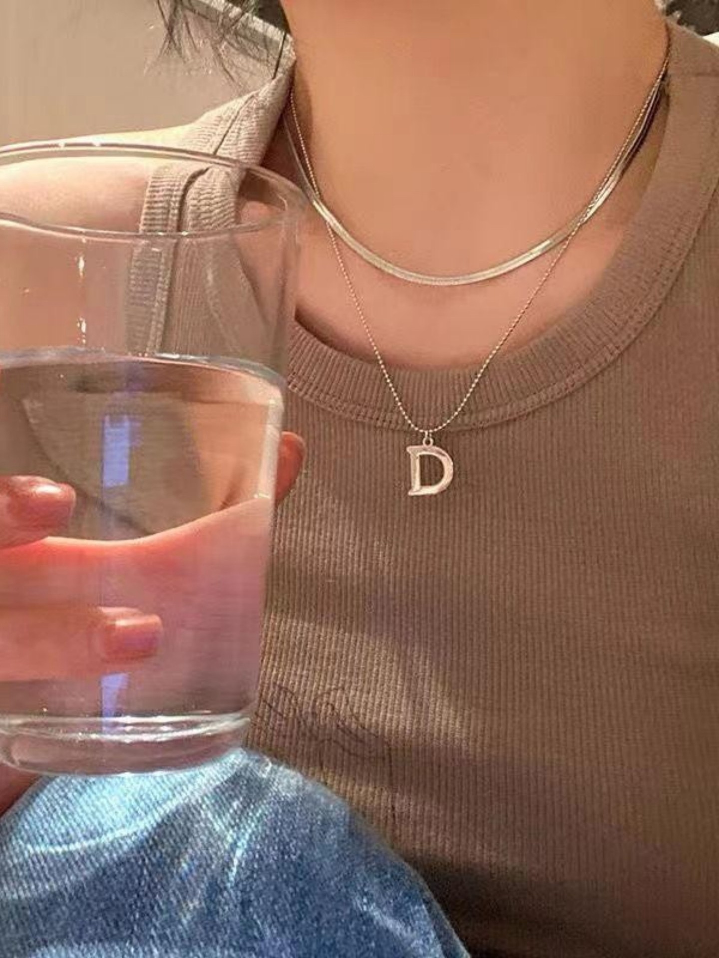 Alphabet Artificial Jewellery - Multi-Layer Necklace