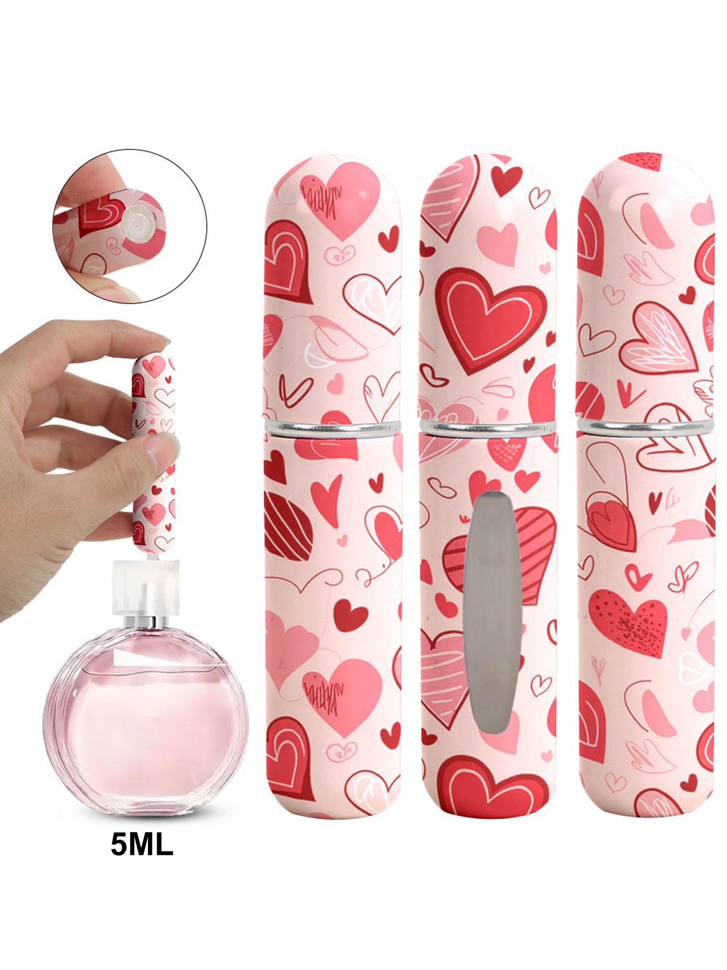 5ML Heart Cosmetic Bottle