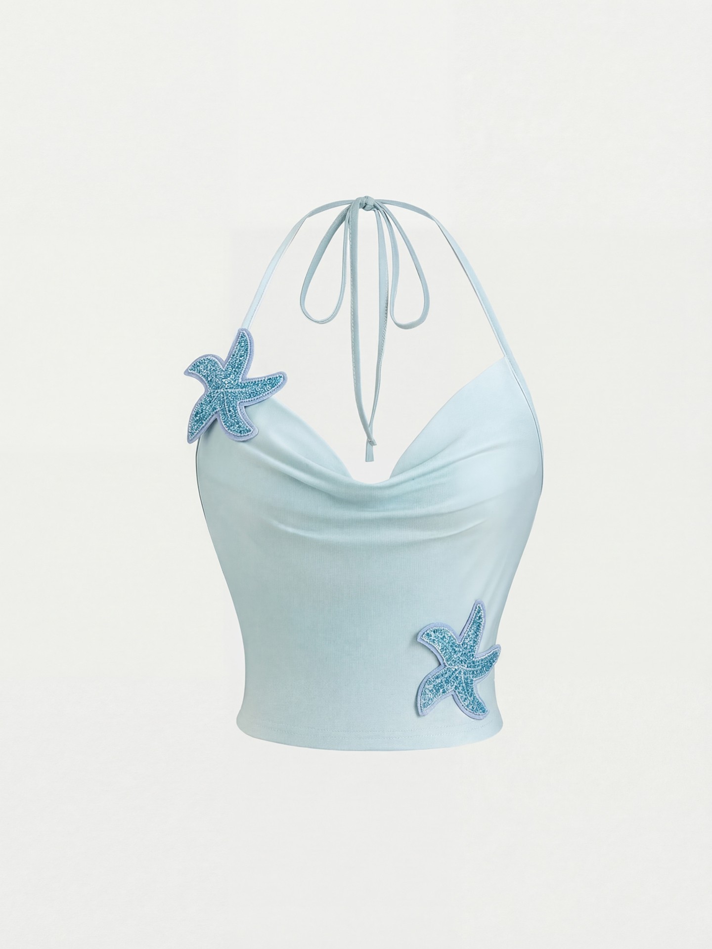 Appliquéd Halter Top