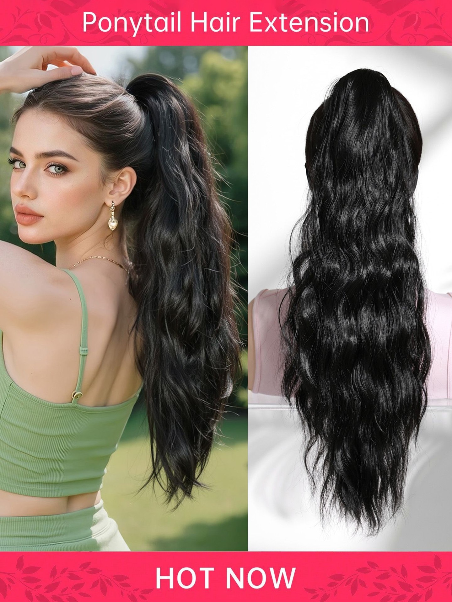 Curly Pony-tail Hair Extensions