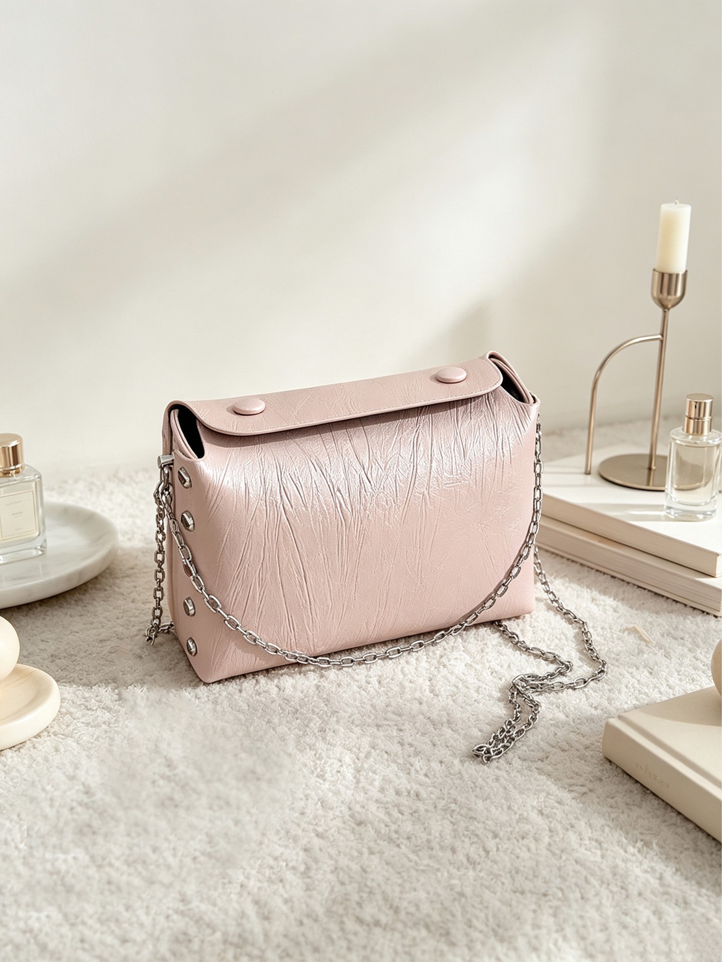 Button Crossbody Bag