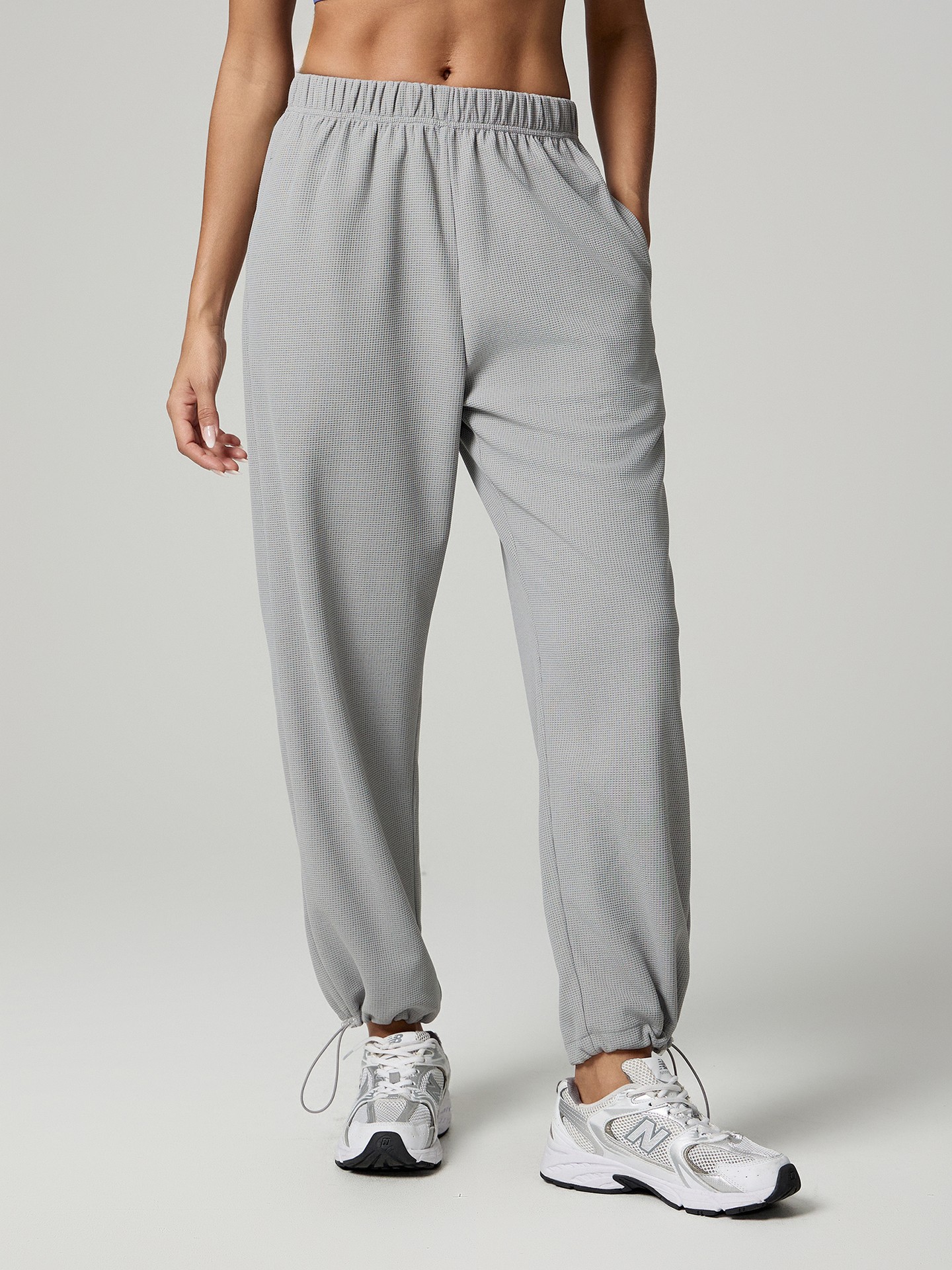 Studio-to-Street Waffle-Knit Jogger Pants