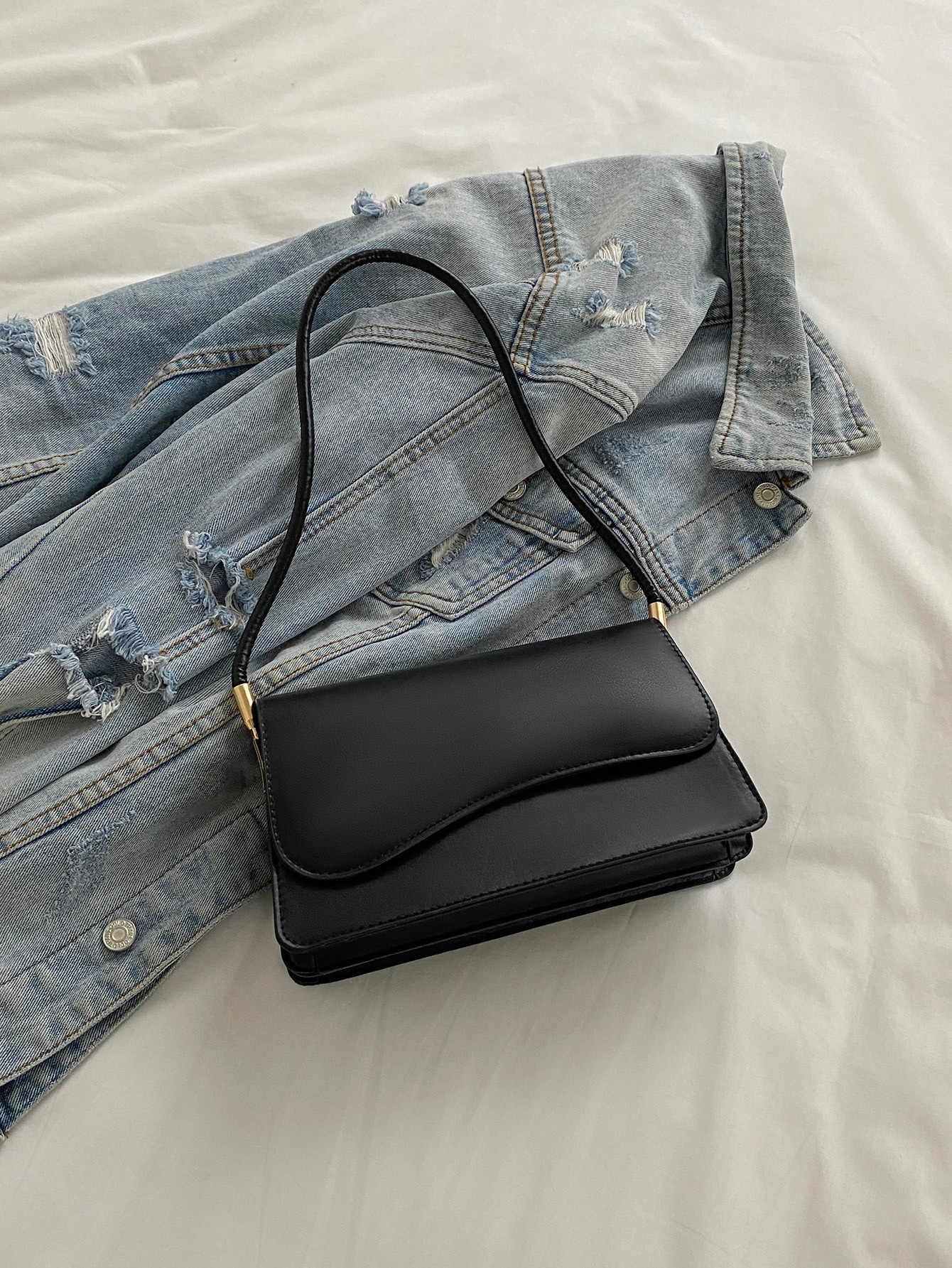Asymmetrical Flip-Top Bag