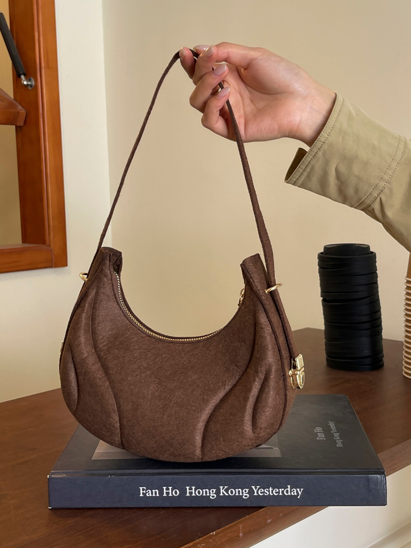 Adjustable Buckle Shoulder Bag