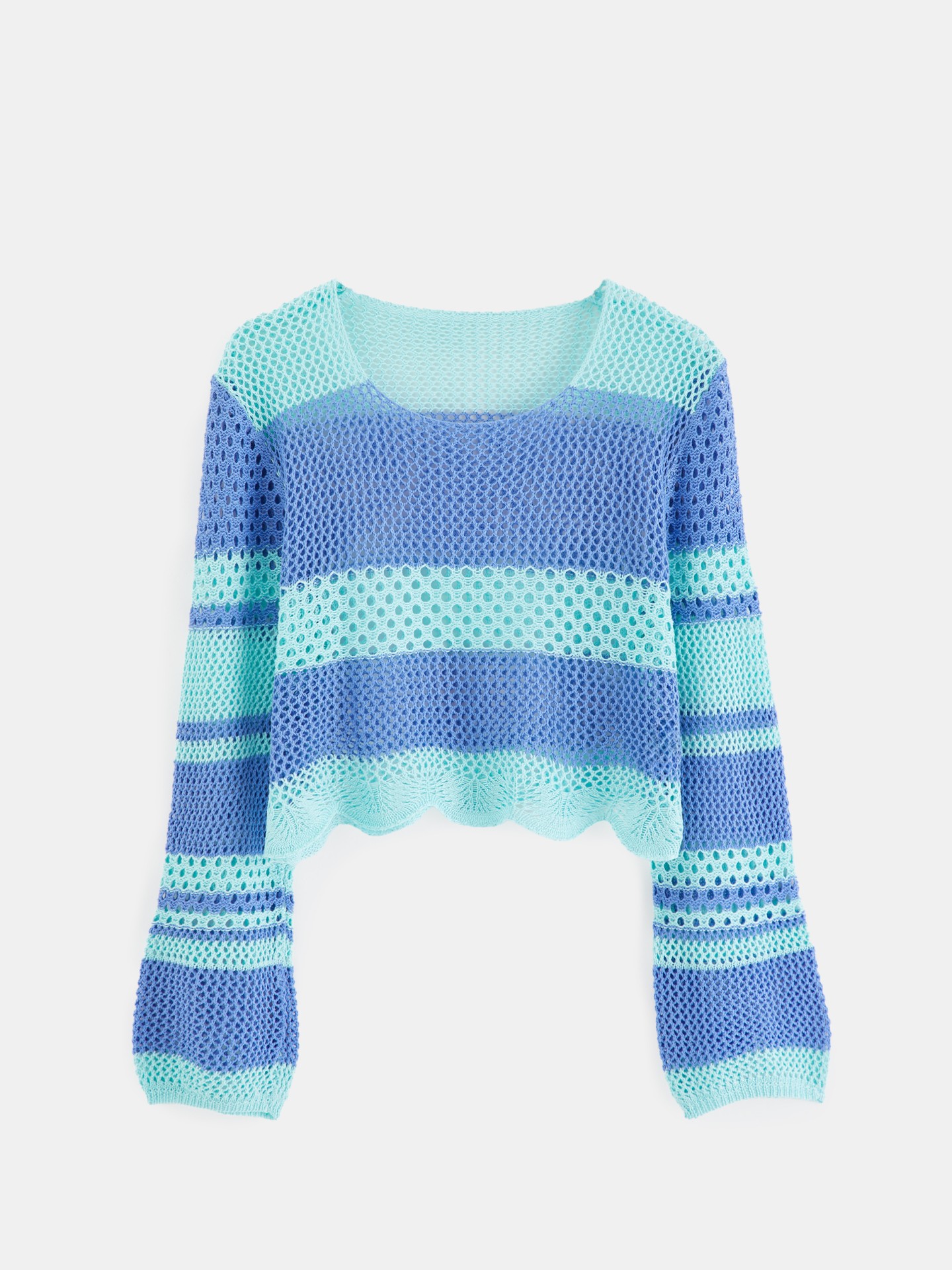 Openwork Knit Pullover