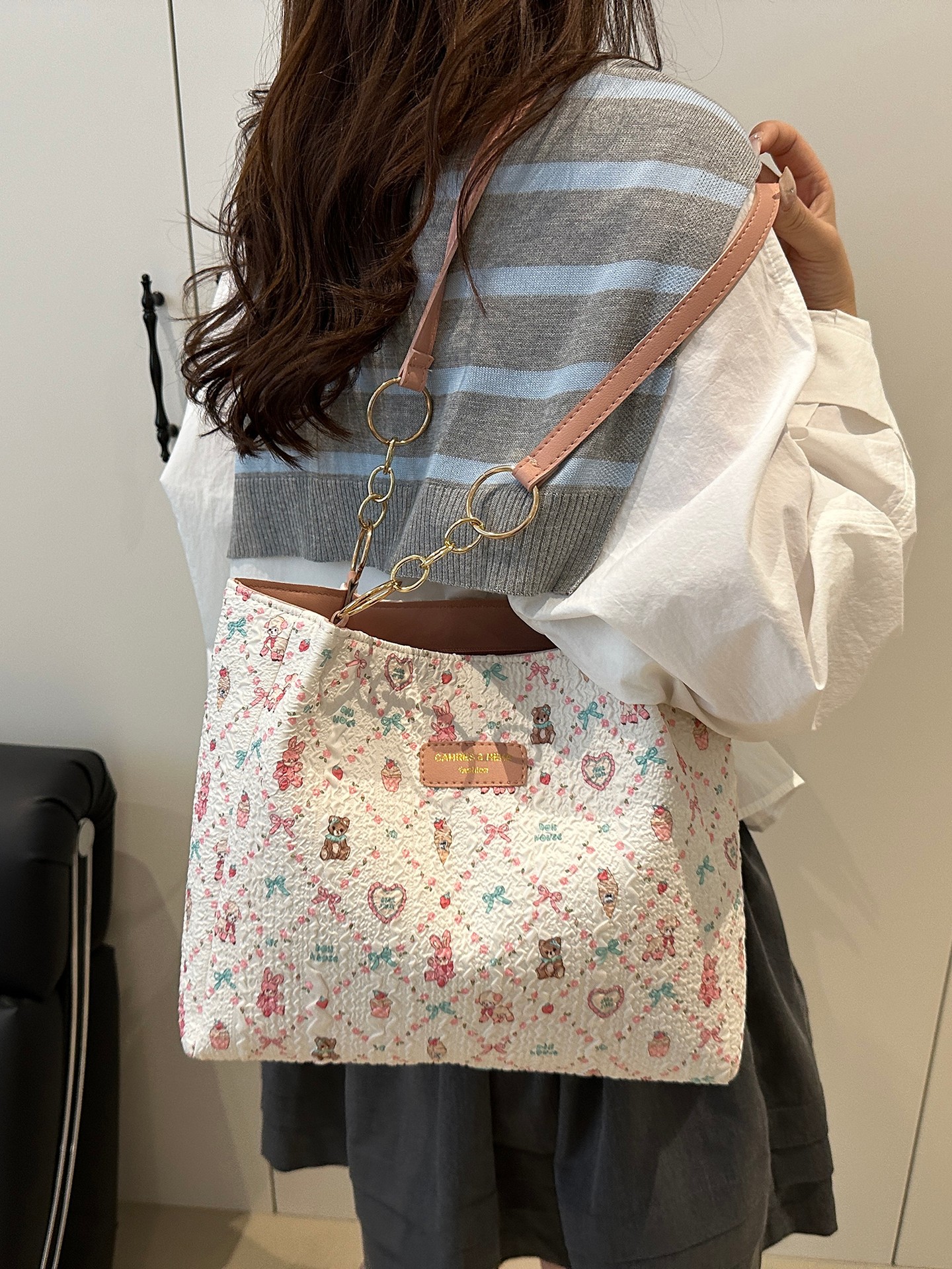 Patched Totes Bag