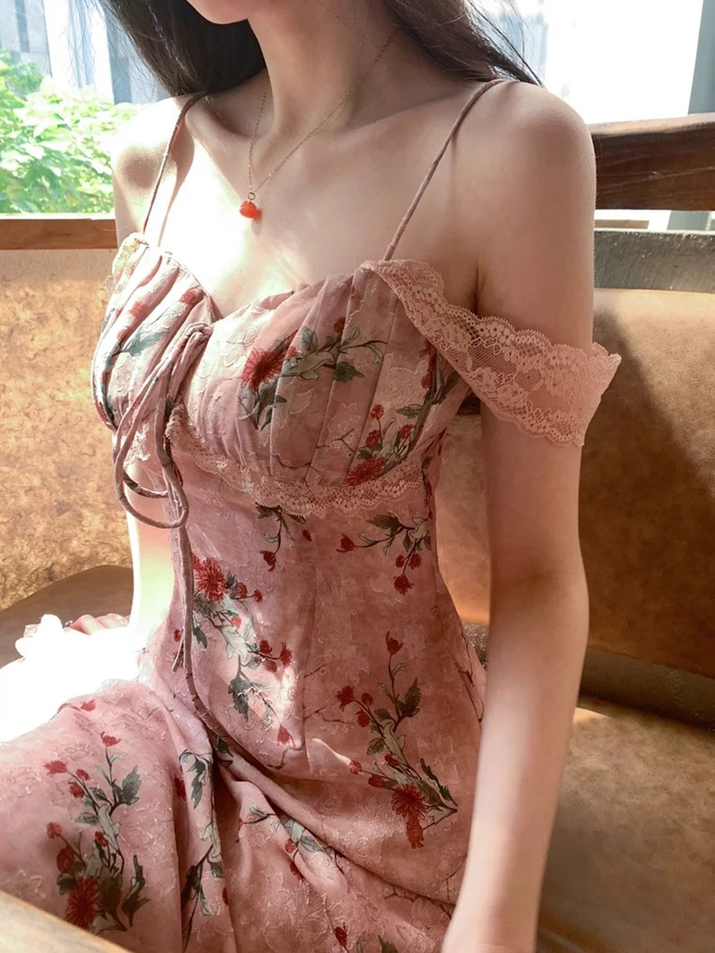 Vacation Slip Sleeveless Small Floral dress