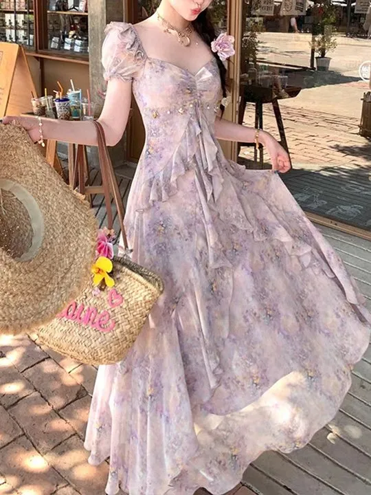 women's blue maxi dress Striped | Avara This organza maxi dress Chiffon Color Classic Long Sleeve Dress, Color:Powder