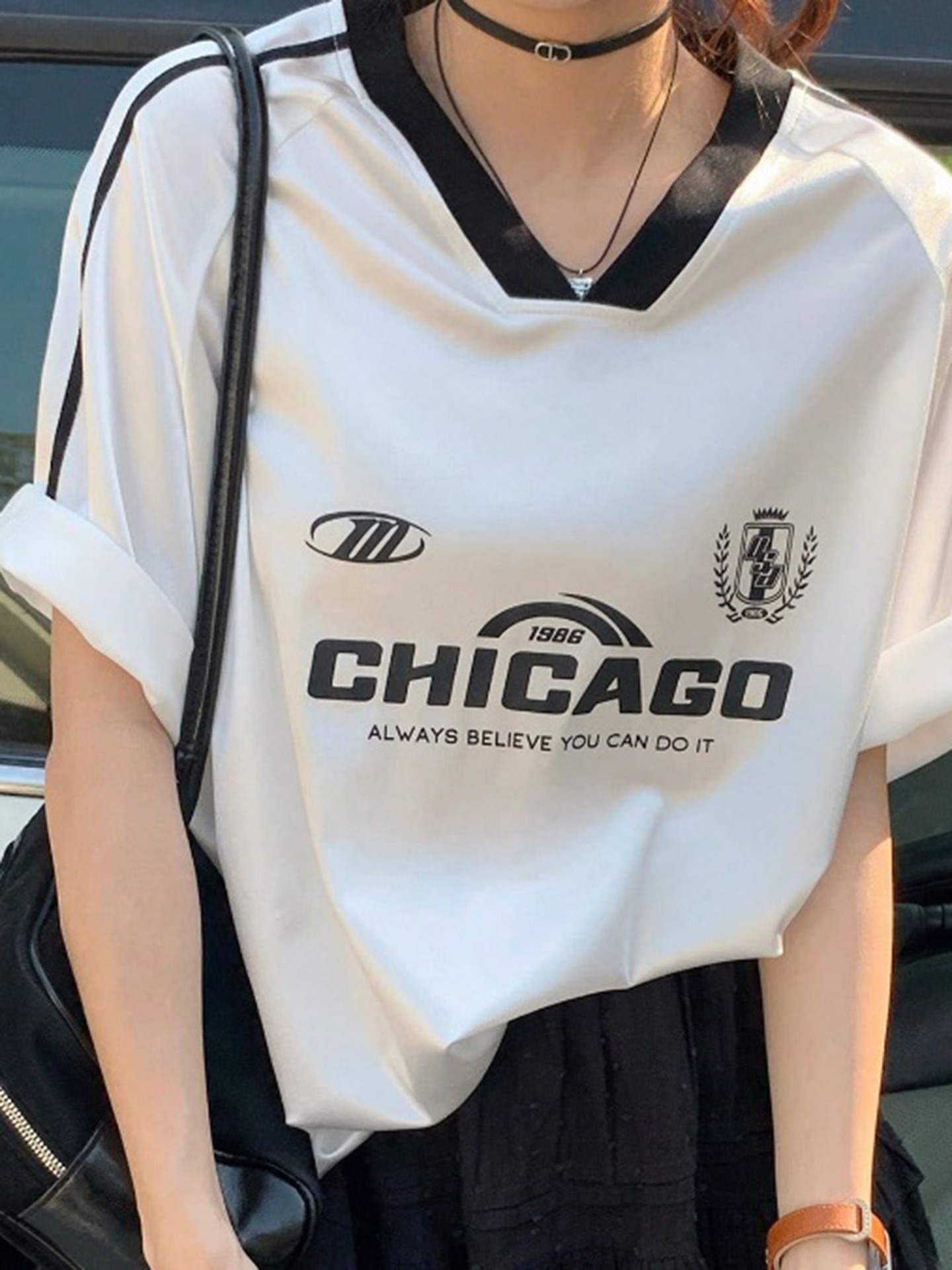 Streetwear V-Neck T-Shirt
