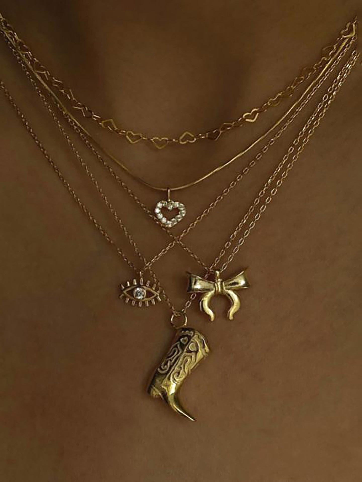 Eyes Artificial Jewellery - Necklace Set