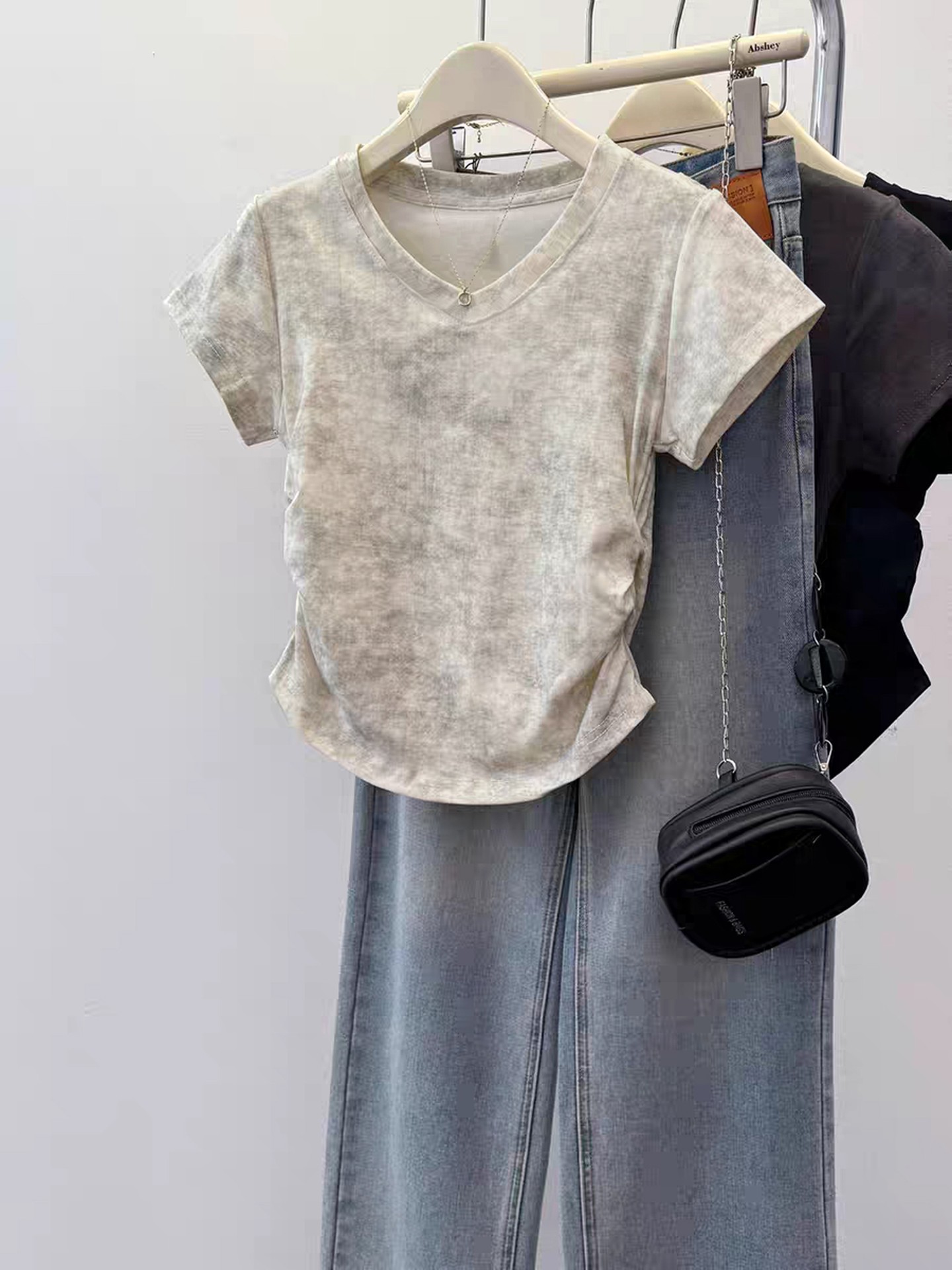Vintage Washed V-Neck T-Shirt
