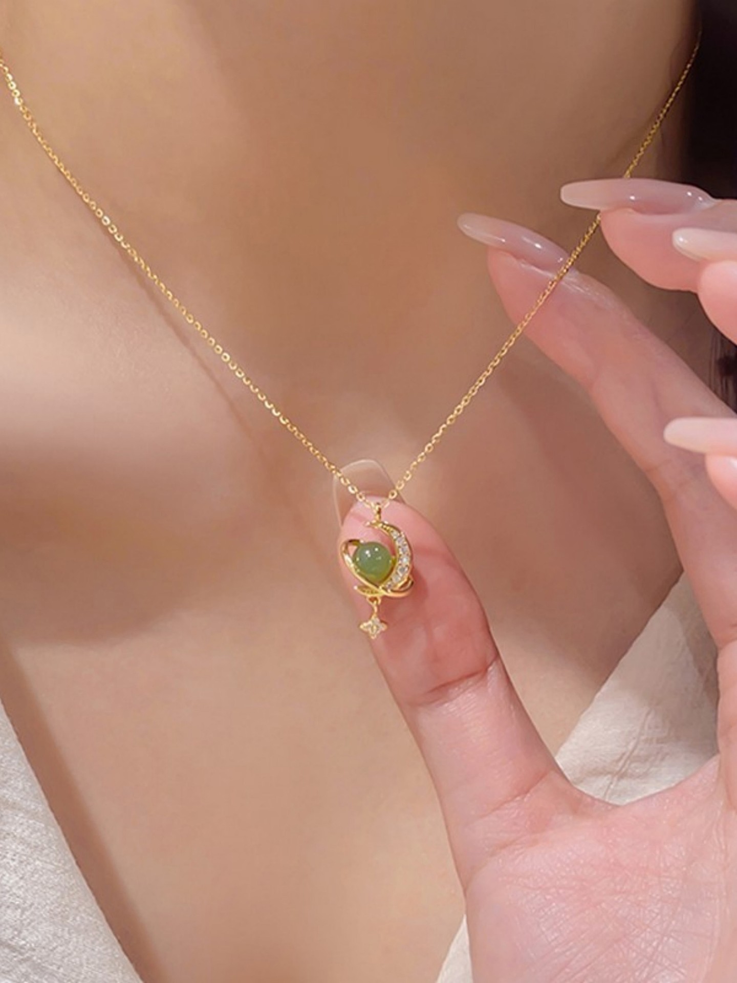 Moon Artificial jewellery - Pendant Necklace