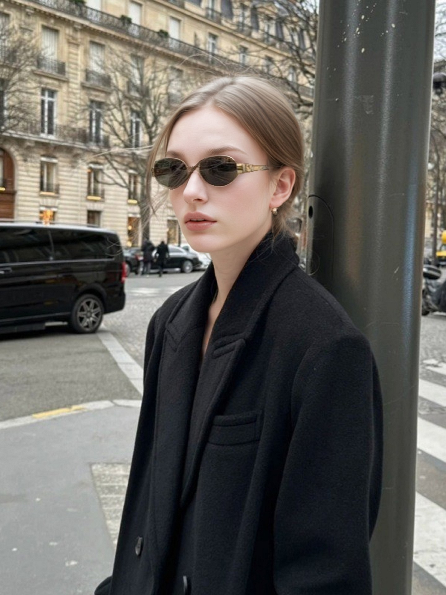 Solid Aviator Sunglasses