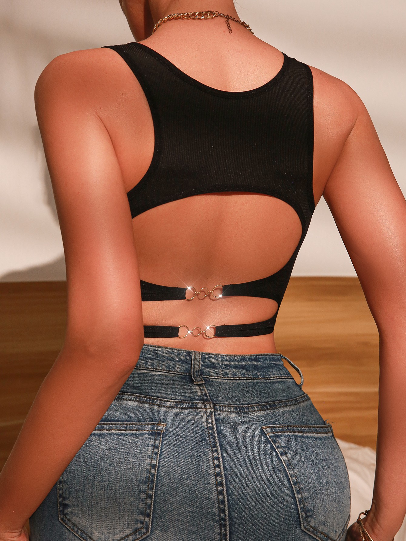 Metallic Decor Freedom Bra