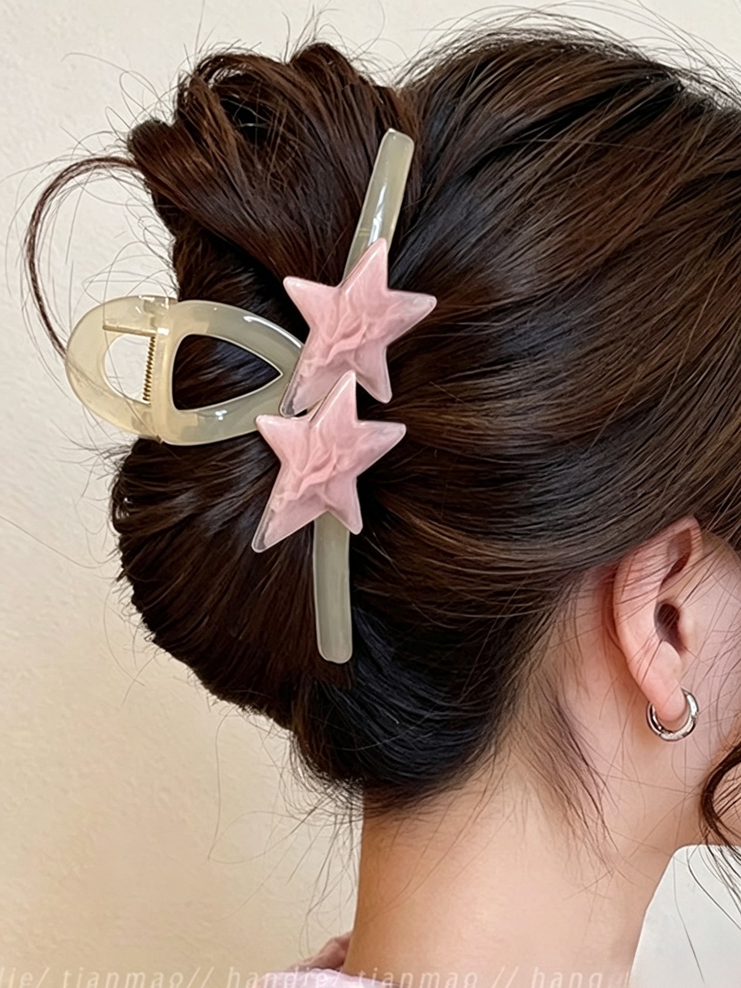 Marble Pattern Hair Claws