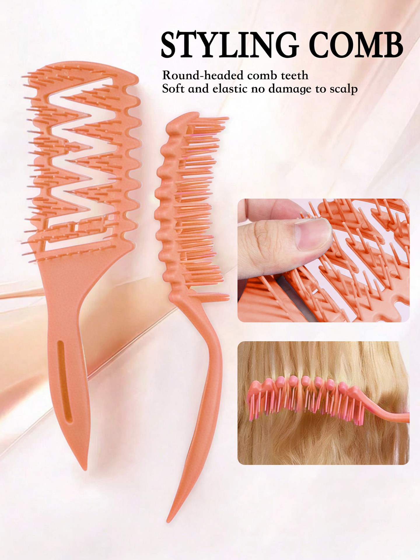 Scalp-Safe Wide-Tooth Detangling Comb