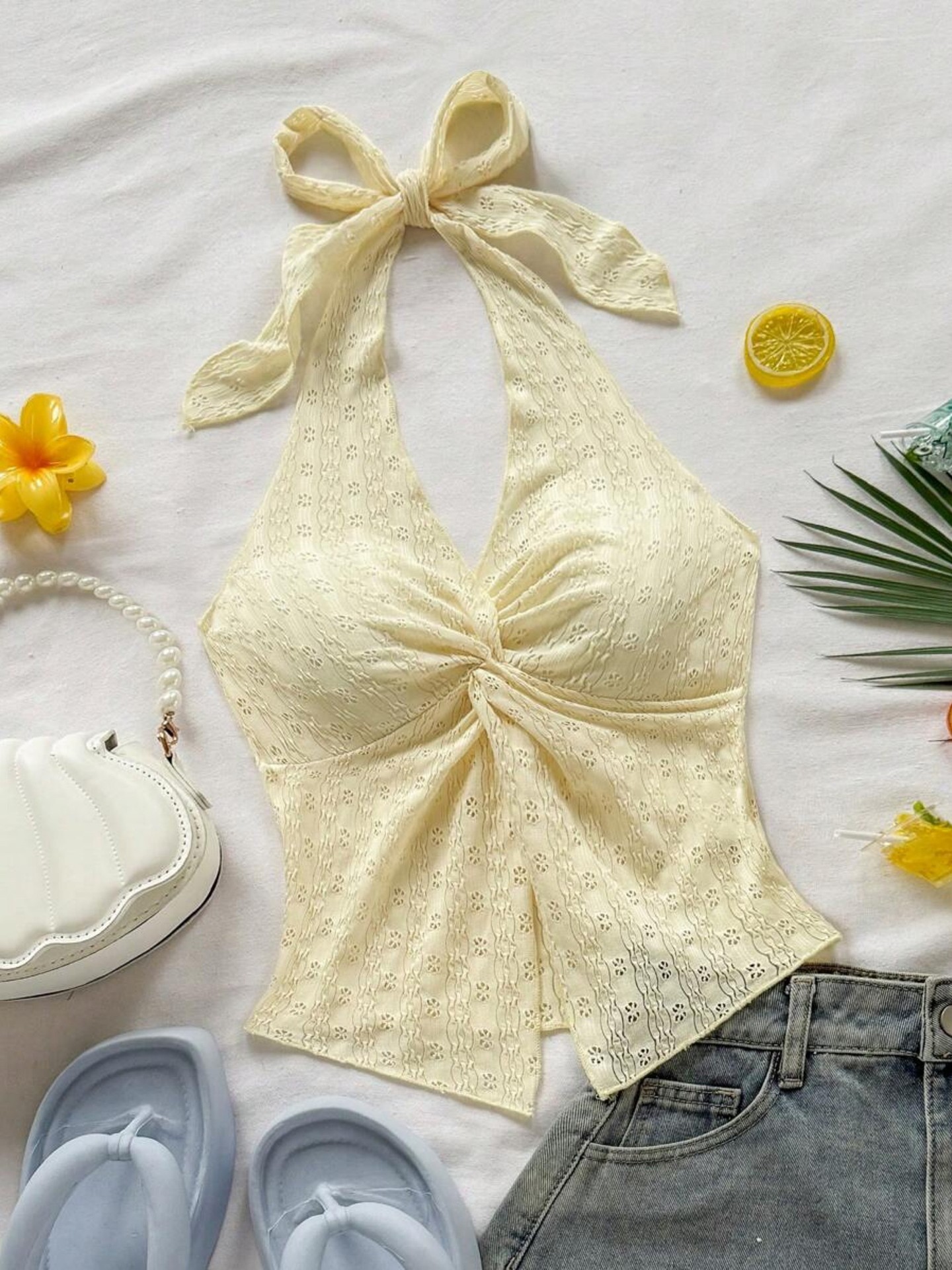 Knotted Halter Top