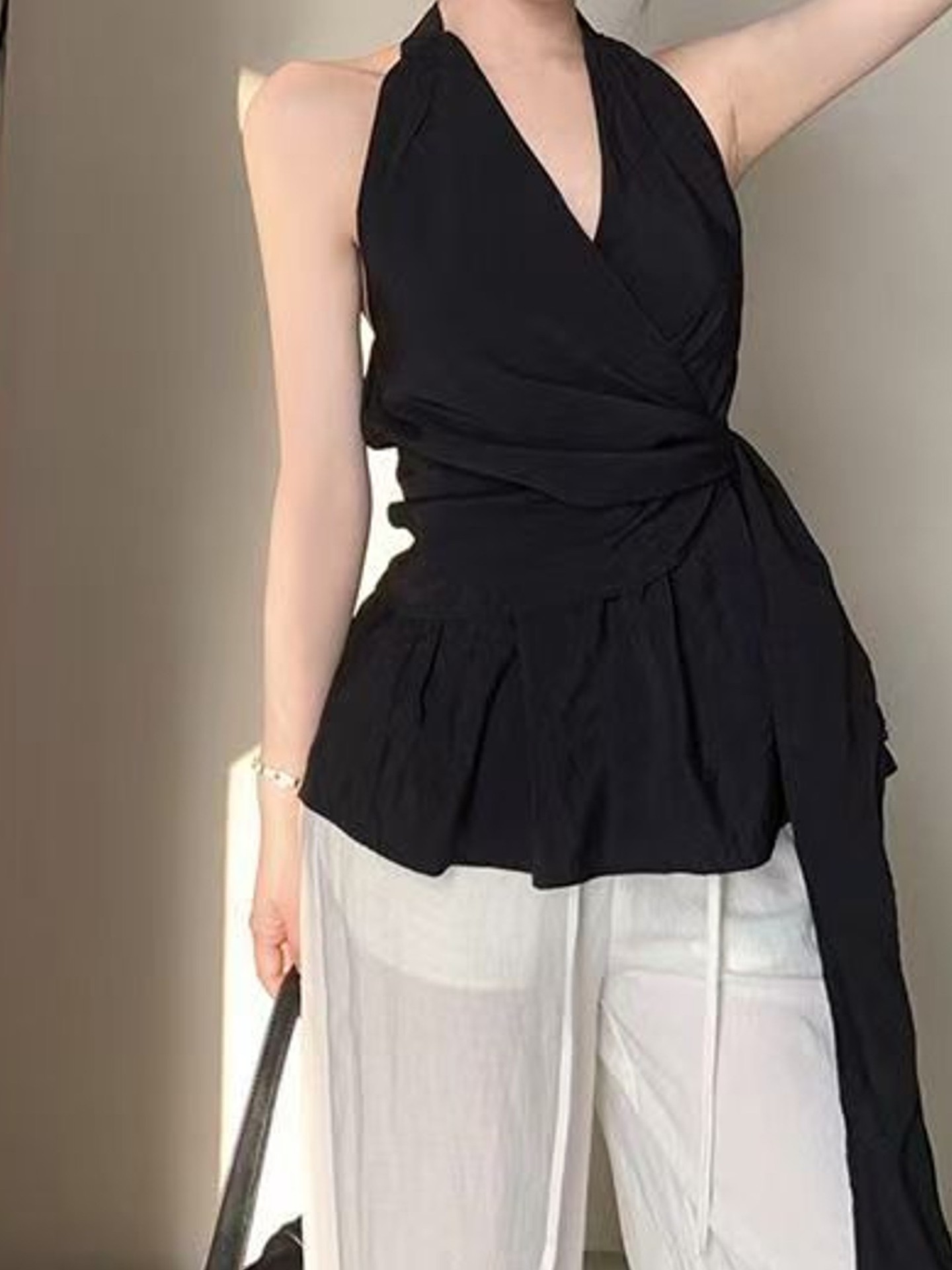 Wrapped Halter Top