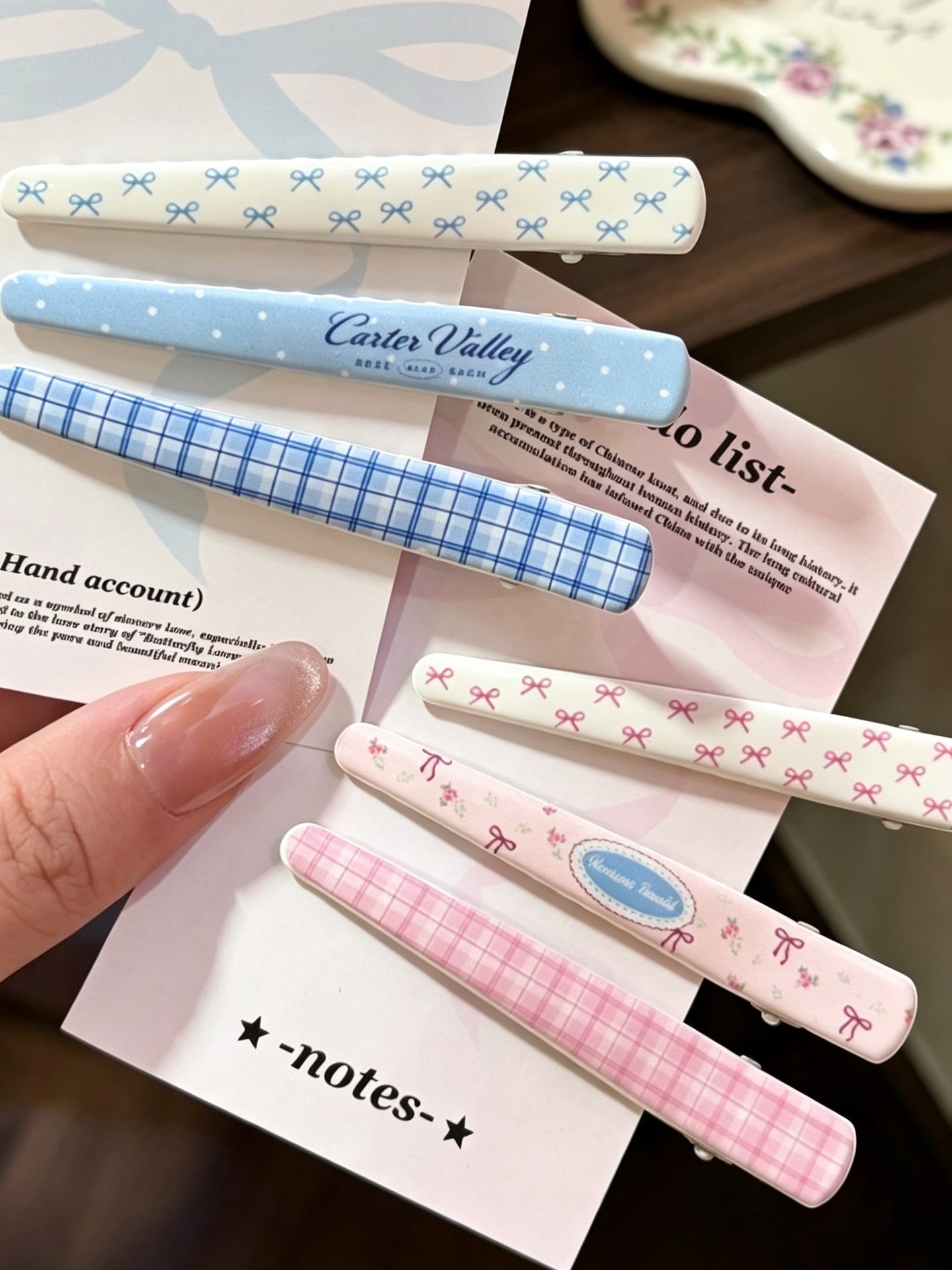 6pcs Bow Hair Clip
