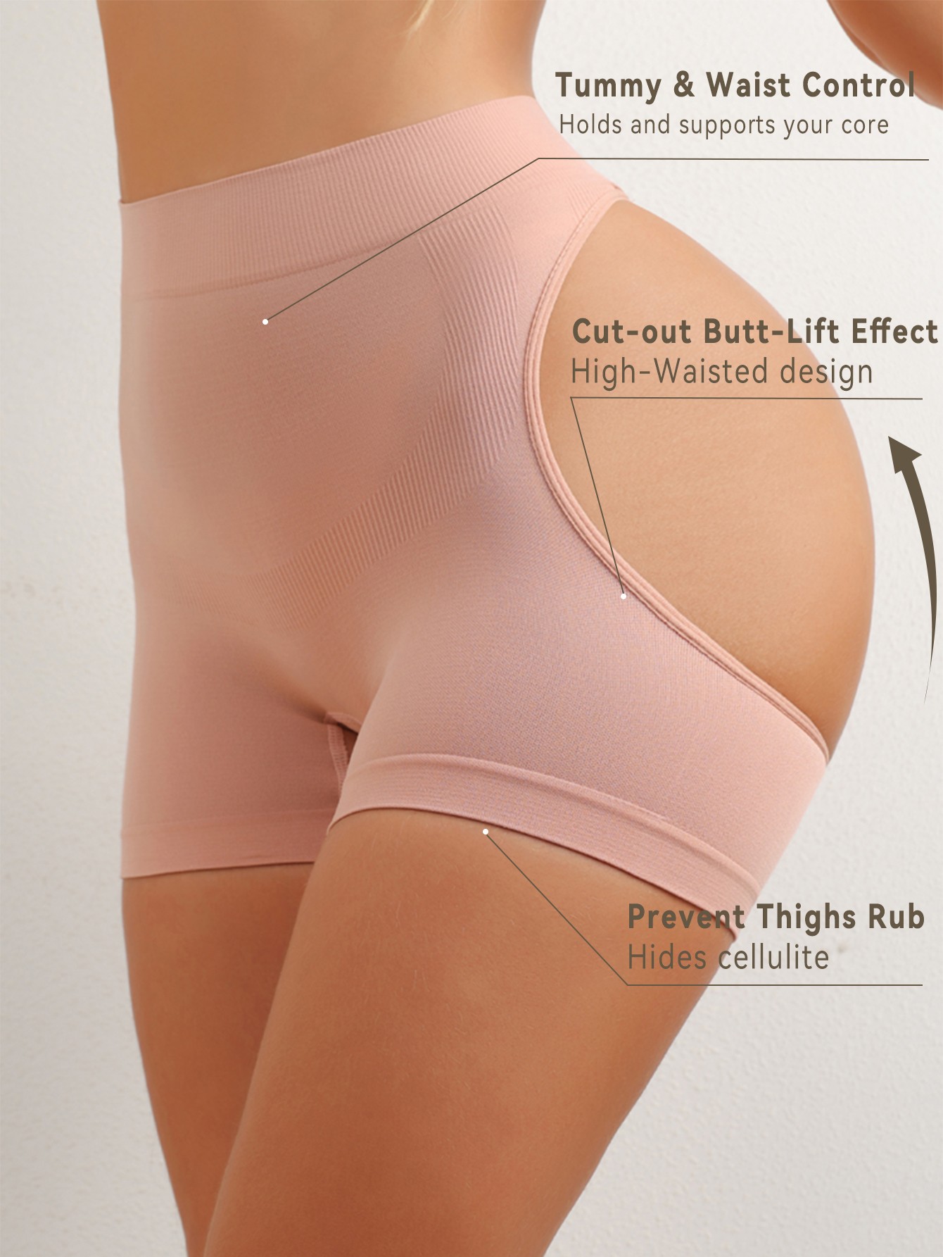 Cutout Shapewear Shorts