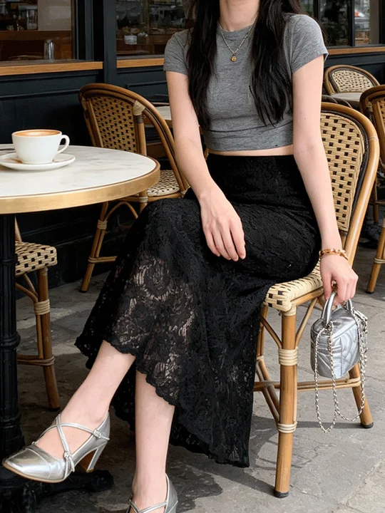 Floral Lace Mermaid Skirt | Savana | Bestsellers