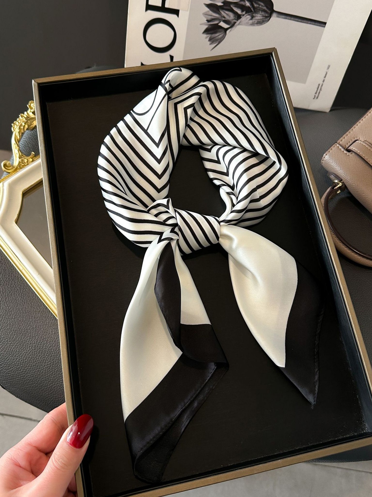 Silk-Like Square Scarf