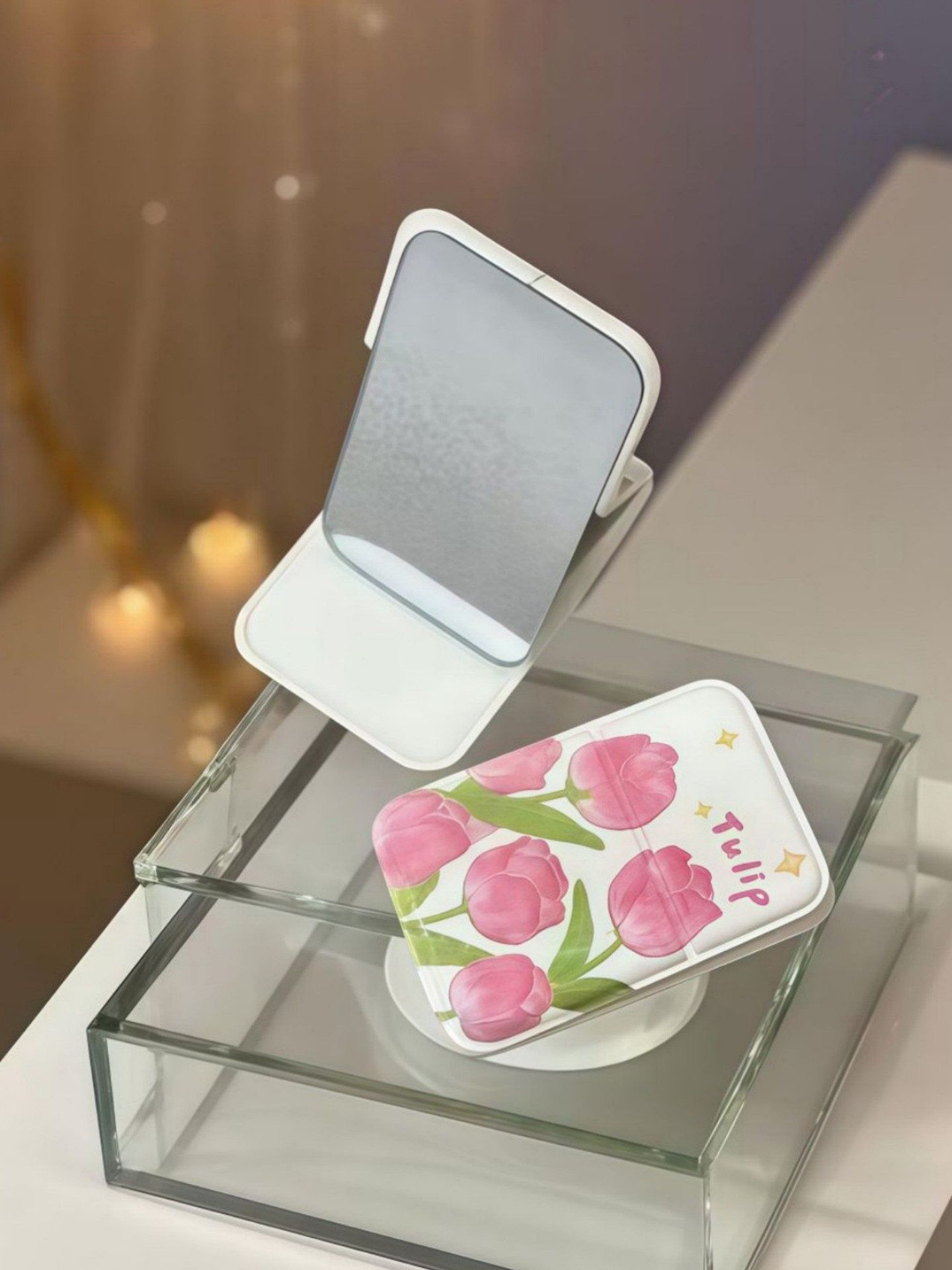 Flowers Makeup Mirror