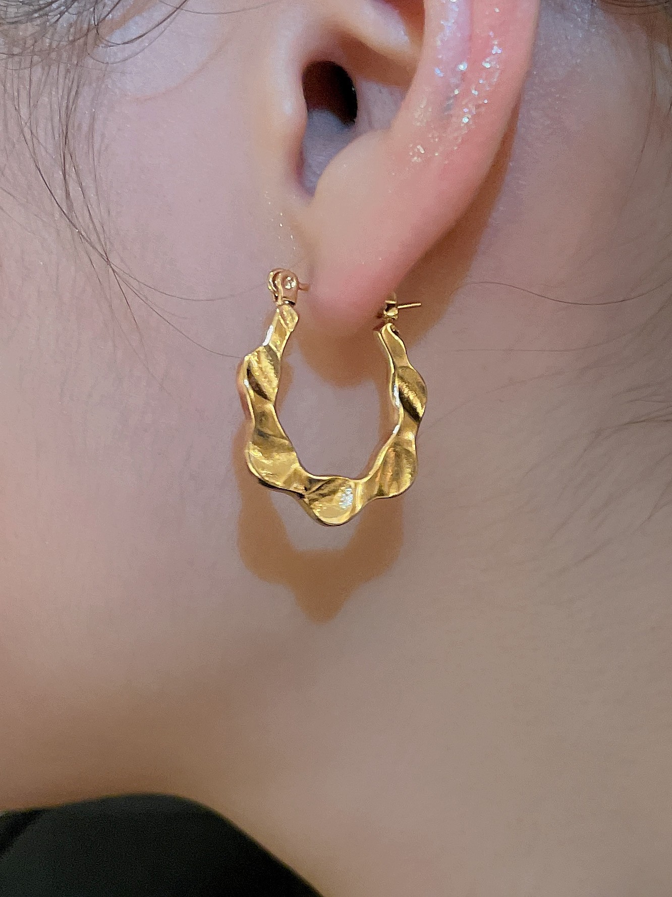 Circular Ring Hoop Earrings