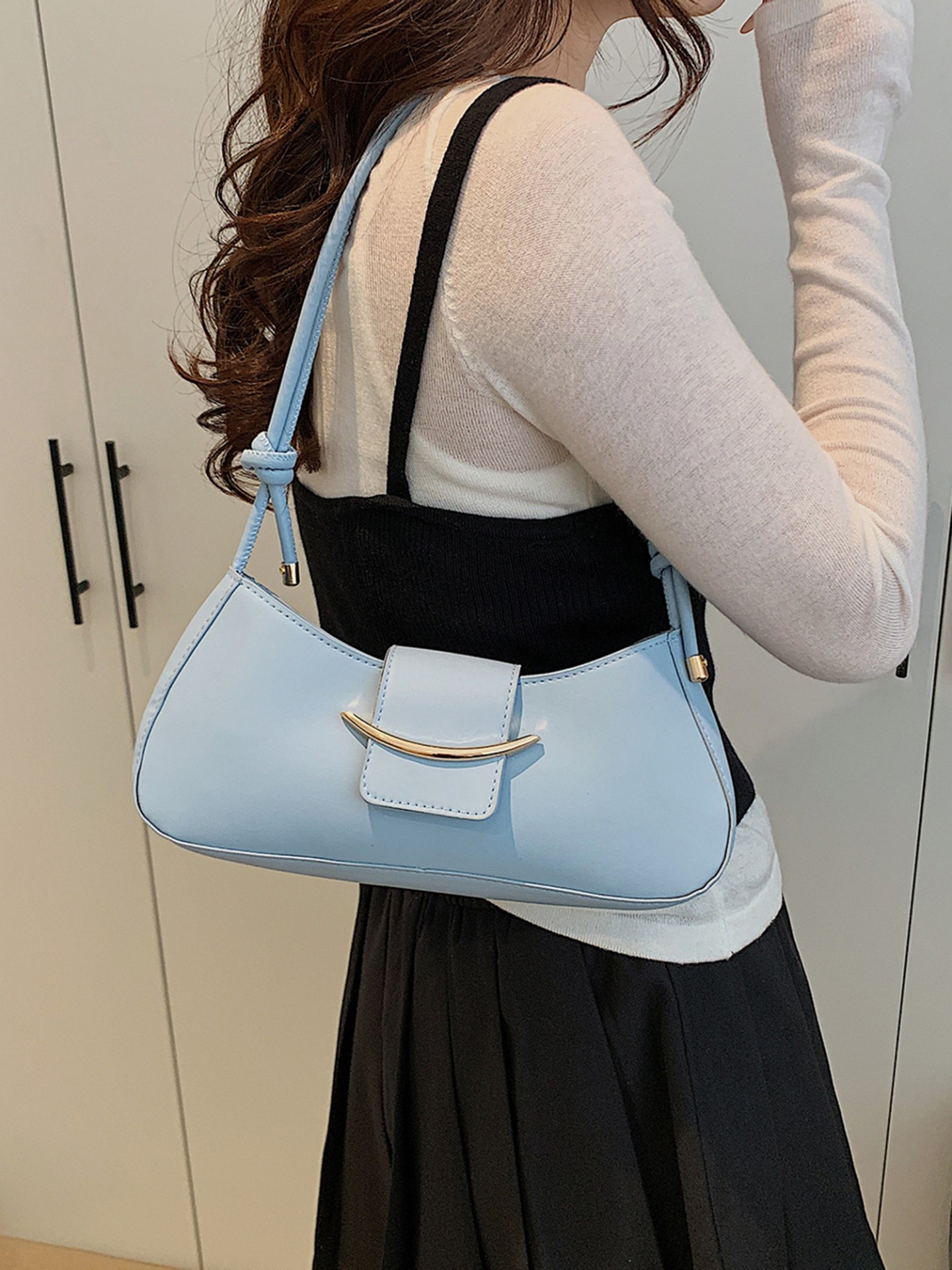 Solid Crossbody Bag