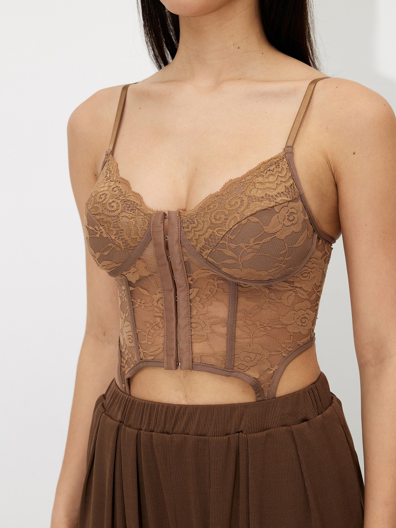 Lace-Up Crop Top