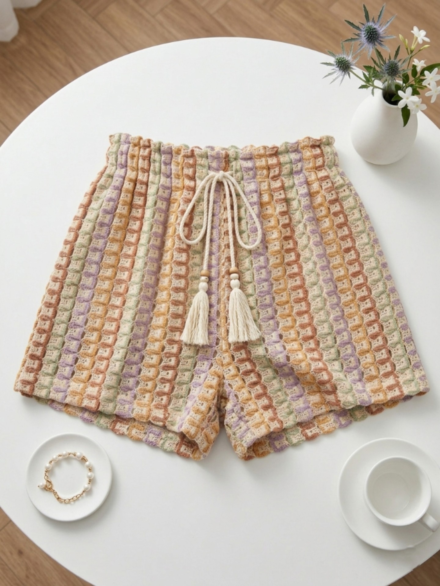 Tasseled A-Line Shorts